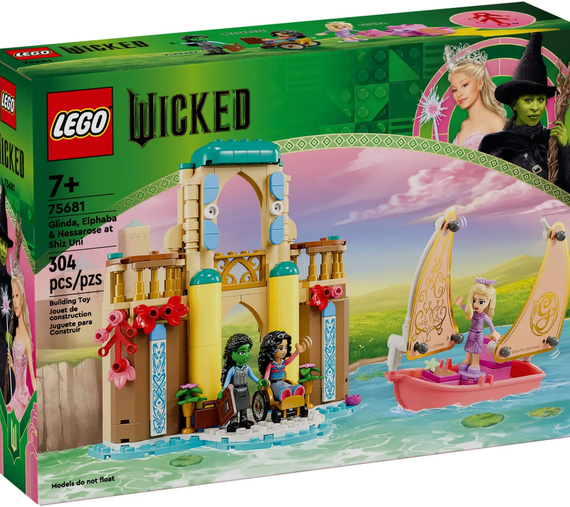 LEGO Wicked Shiz University Adventure Set with Glinda, Elphaba, & Nessarose 304 Pieces