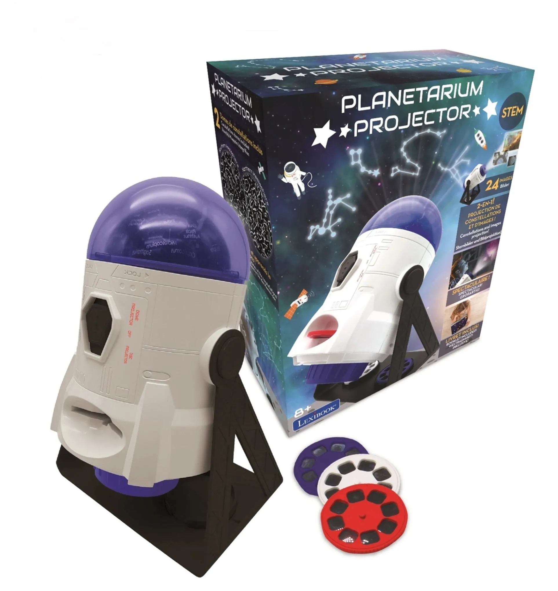Lexibook 360 Planetarium Projector - Interactive Star and Space Exploration