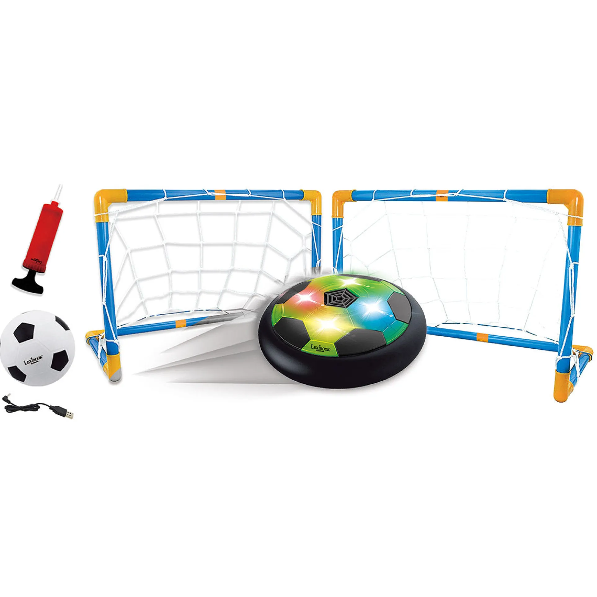Lexibook AeroFoot Rechargeable Hover Soccer Game with LED Lights