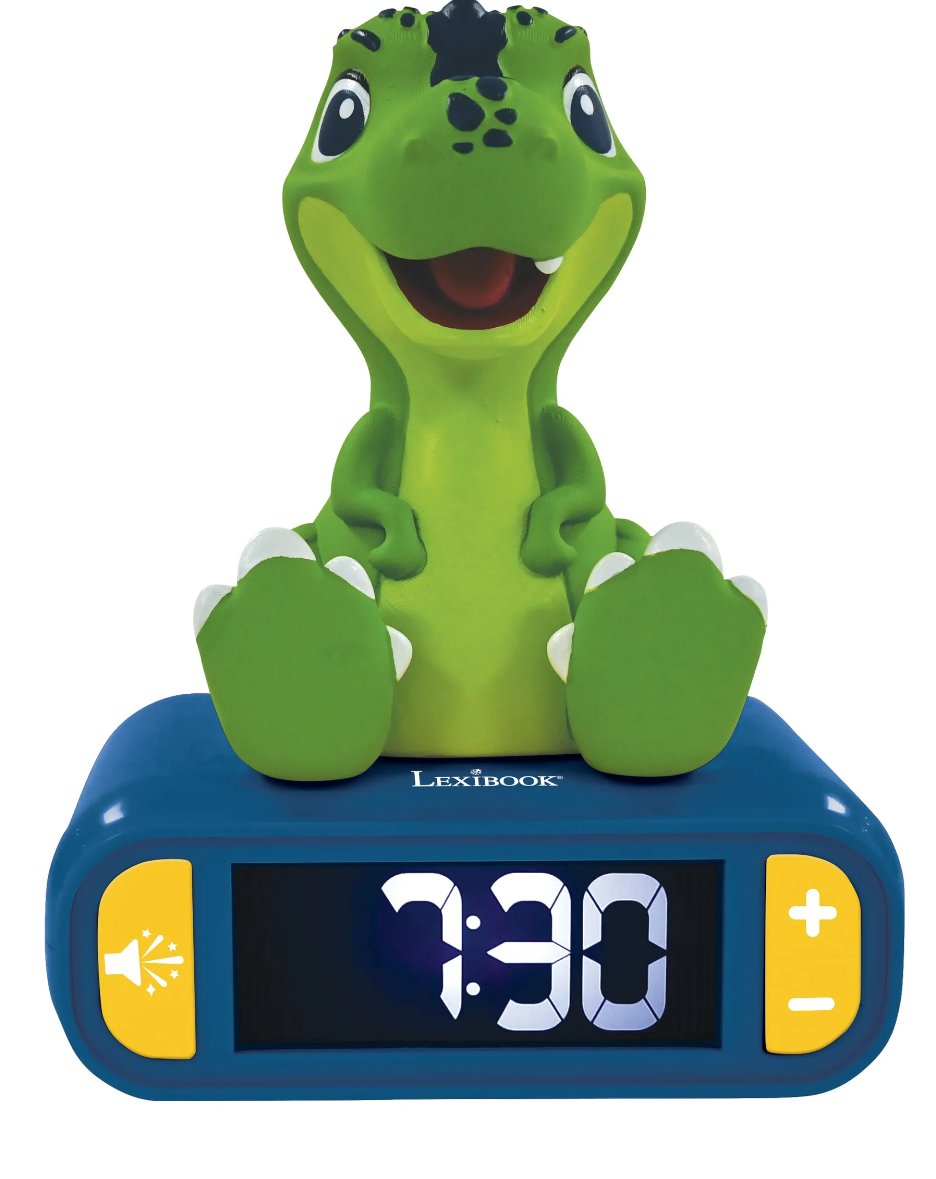 Lexibook Dinosaur Themed Digital Alarm Clock with Nightlight - Green