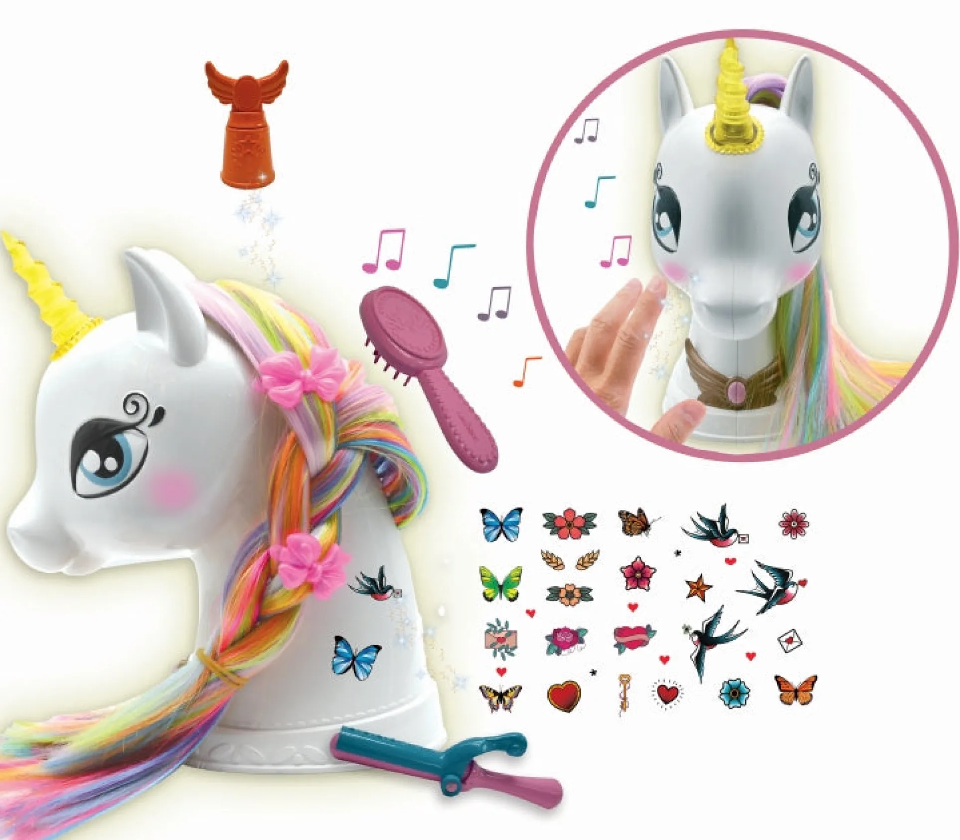 Lexibook Interactive Unicorn Styling Head - Magical Playset