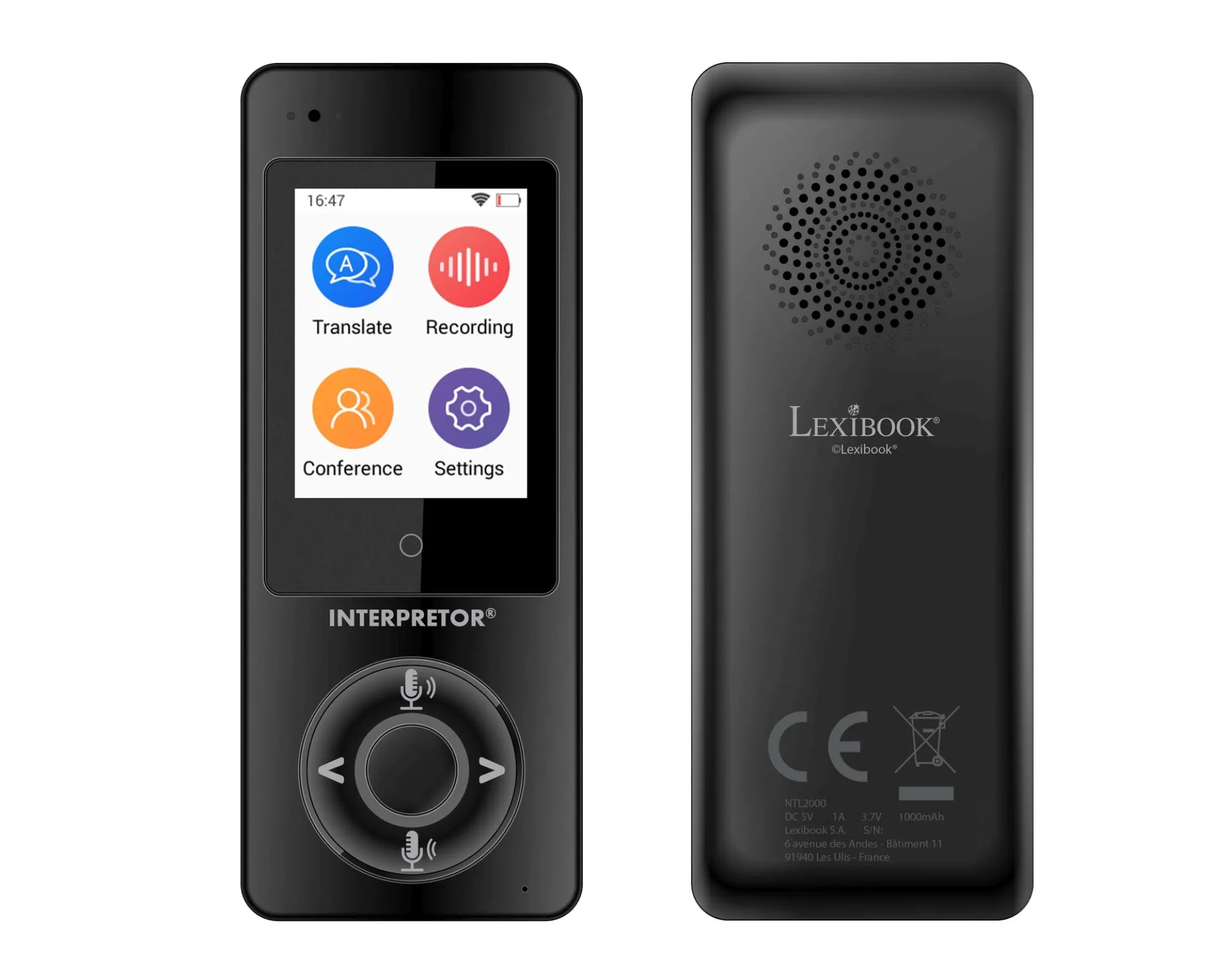 Lexibook Interpretor Translator - Multilingual Speech-to-Text Device