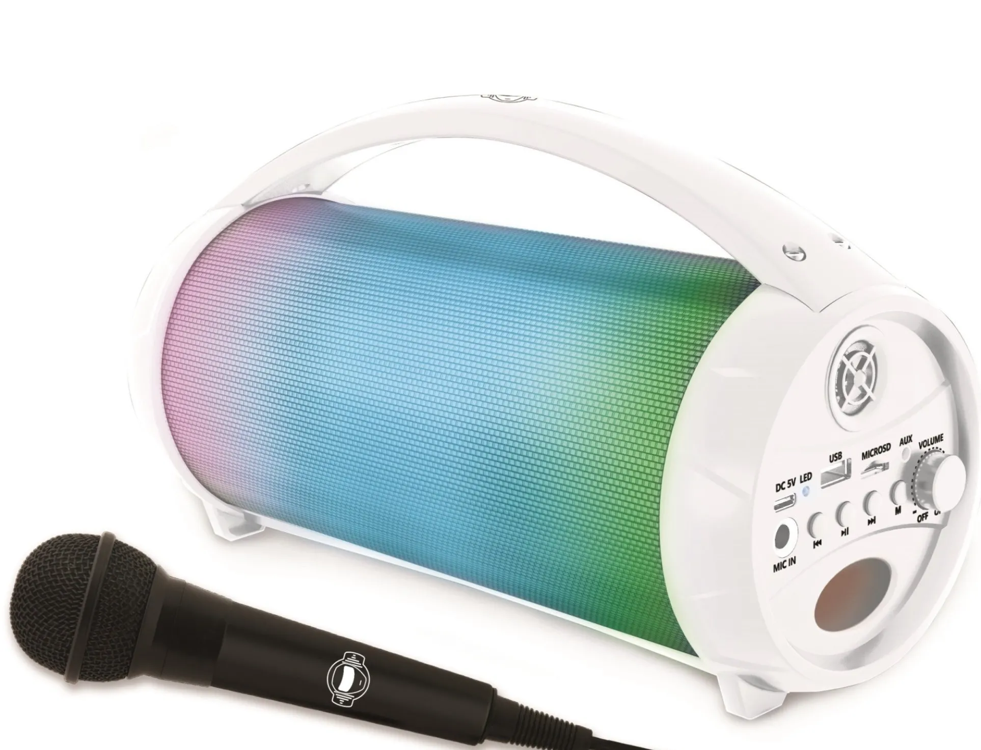 Lexibook iParty Portable Bluetooth Speaker with Karaoke Microphone