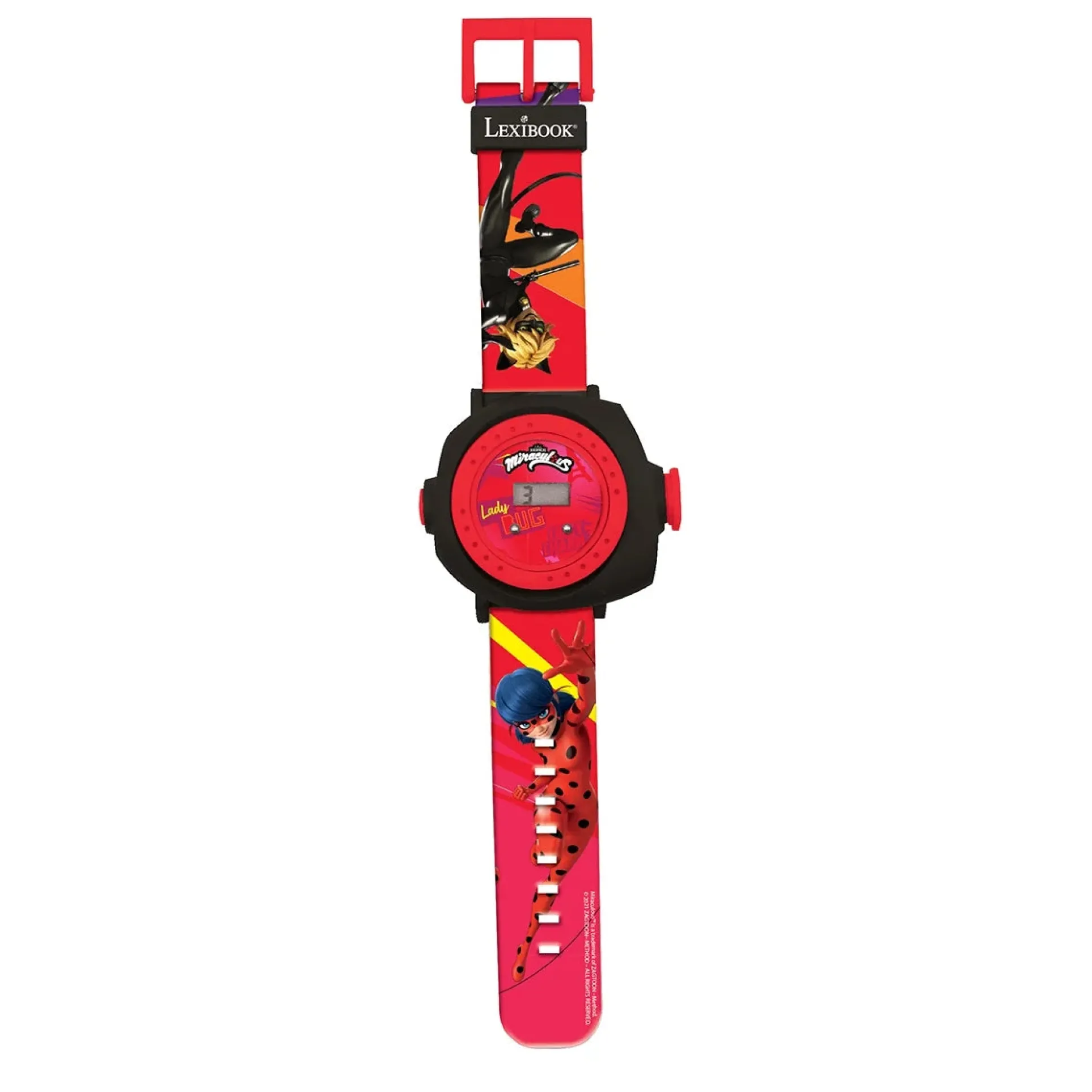 LEXIBOOK Miraculous Ladybug Digital Projection Watch - Interactive Messaging