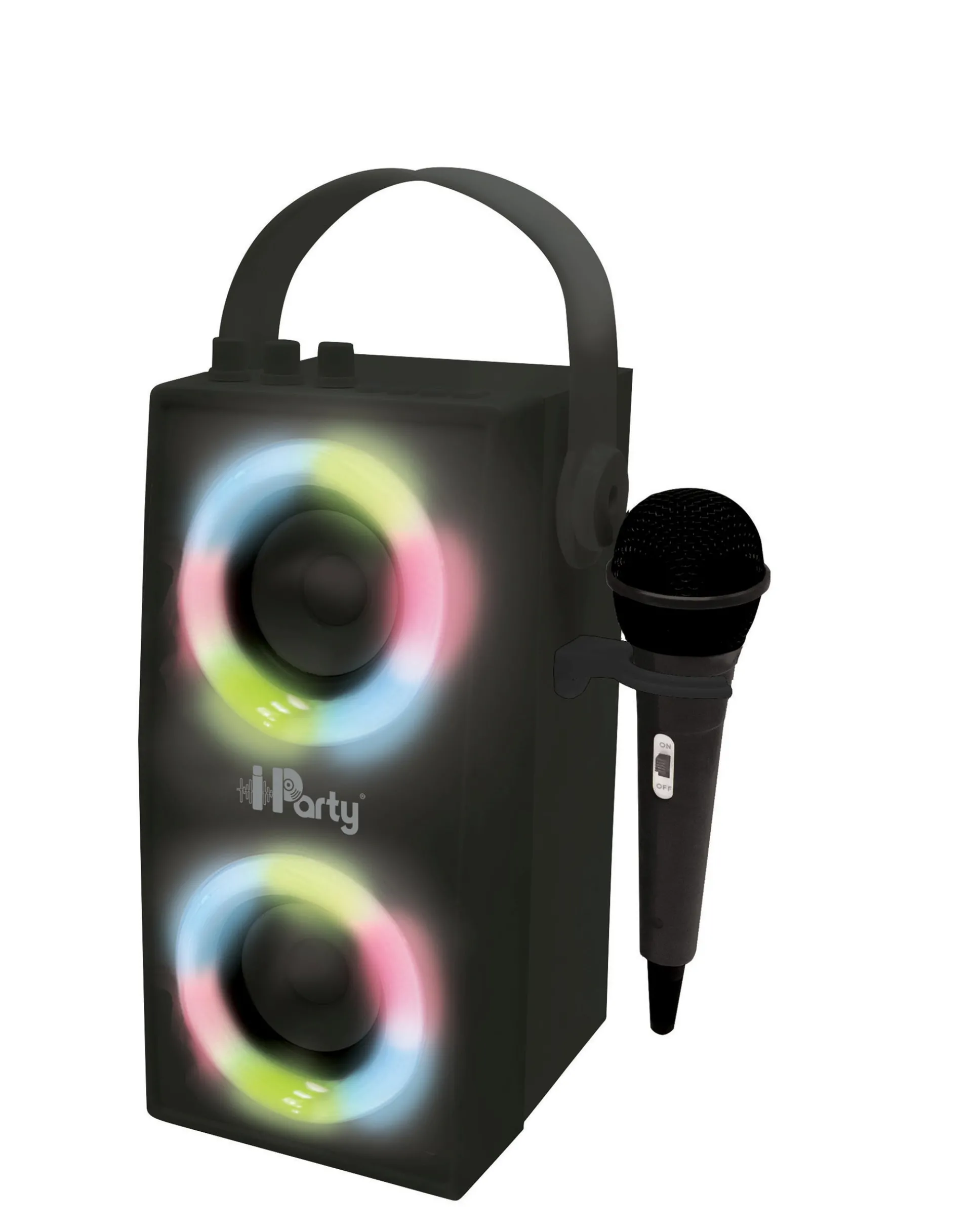 Lexibook Portable Bluetooth Speaker with Karaoke Microphone - Black