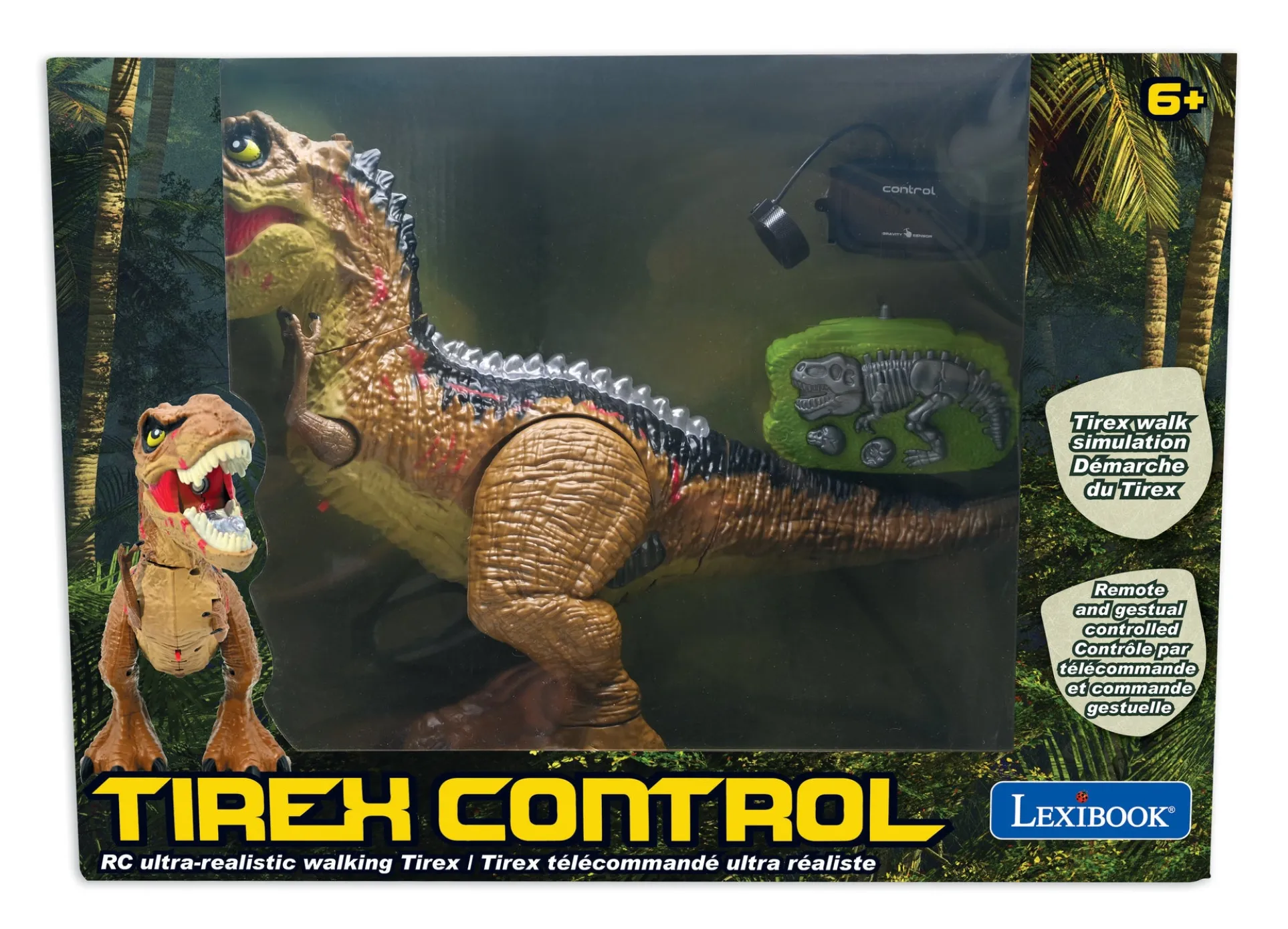 Lexibook Remote Control Tirex Dinosaur - Realistic Movements and Sounds