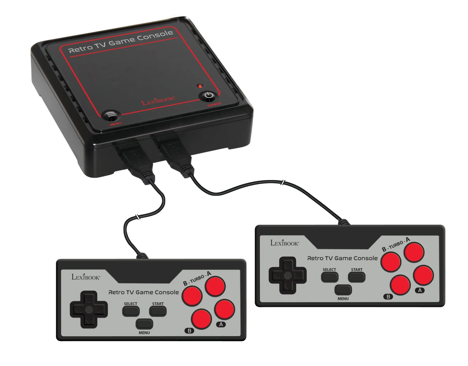 Lexibook Retro TV Game Console with 300 Built-in Games and Dual Controllers