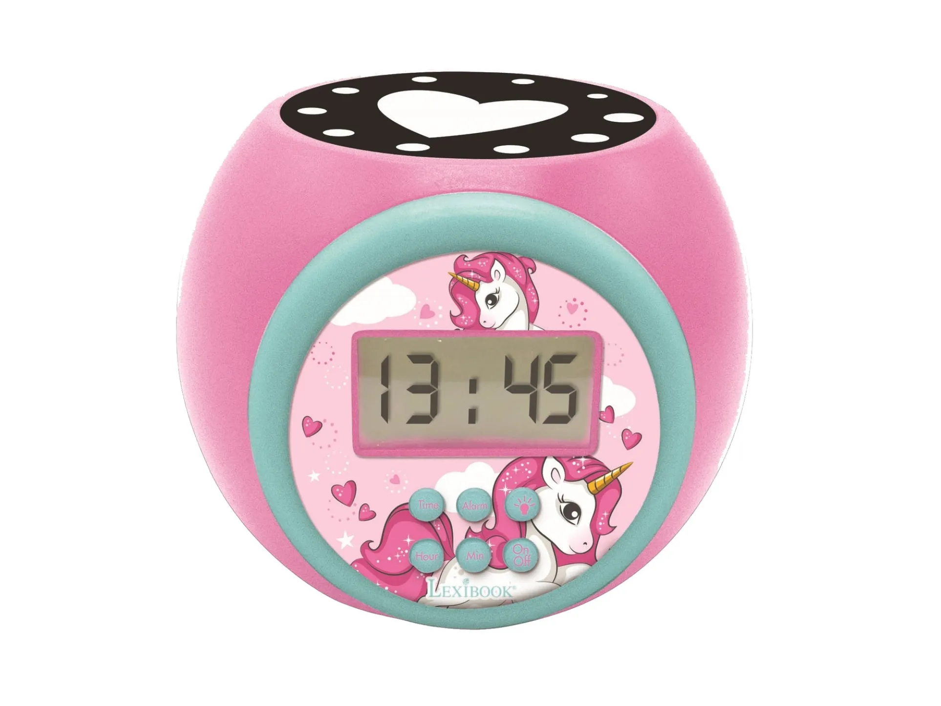 Lexibook Unicorn Themed Projector Alarm Clock - Multicolor