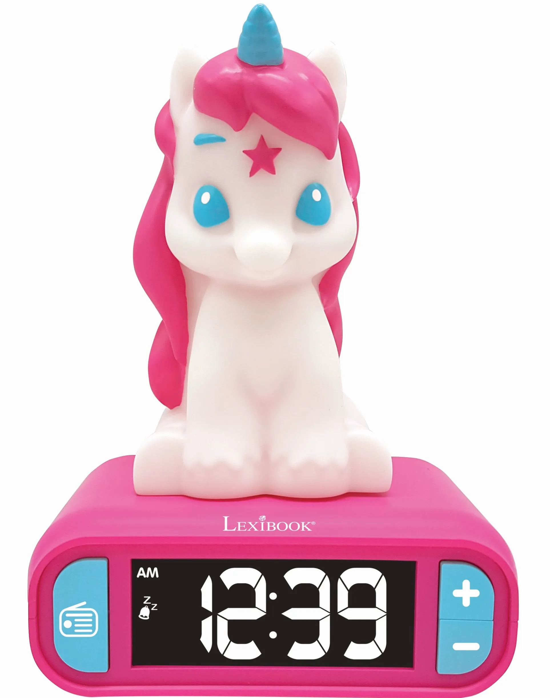 Lexibook Unicorn-Themed Digital Alarm Clock with Nightlight - Multicolor
