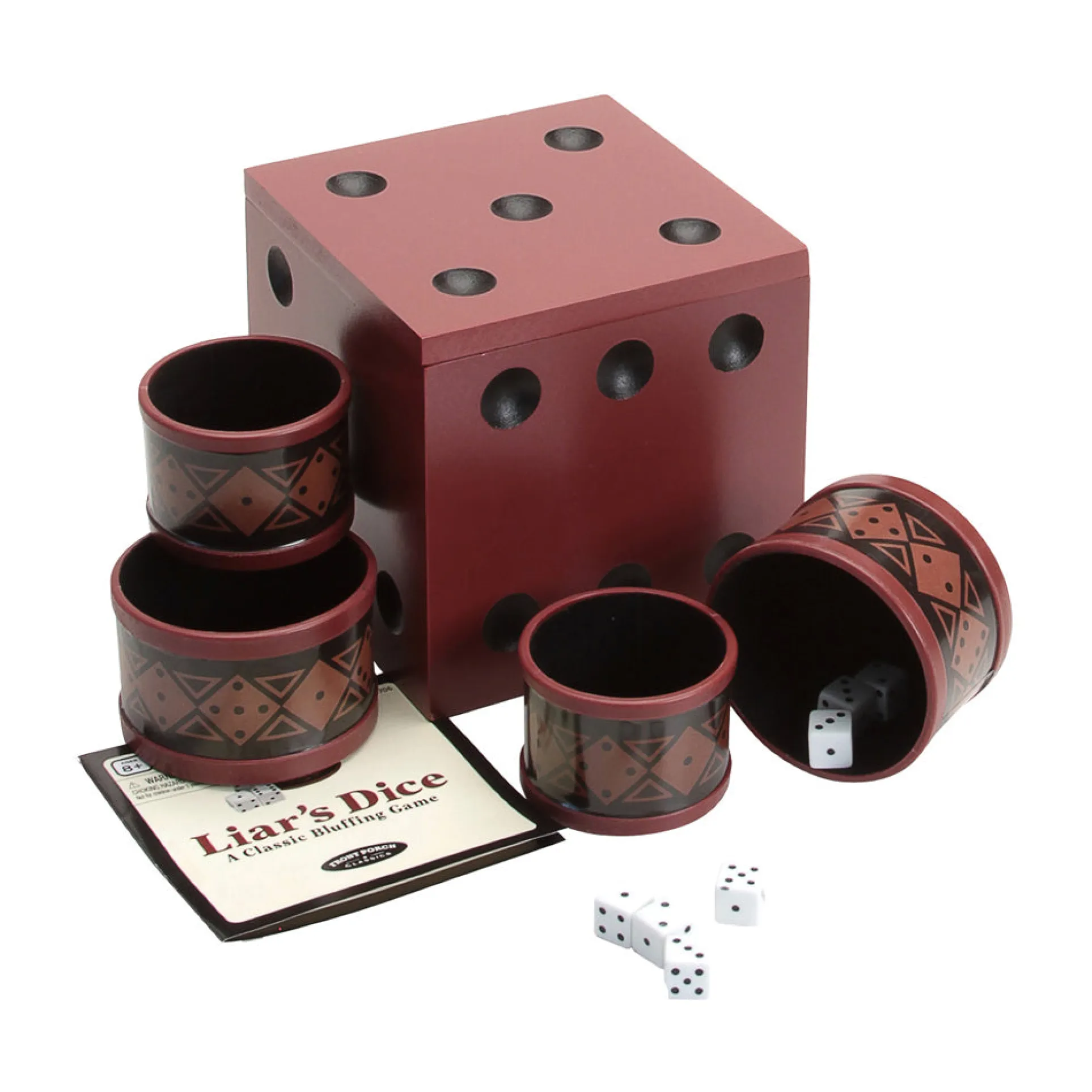 Liar's Dice Classic Bluffing Game by Front Porch Classics