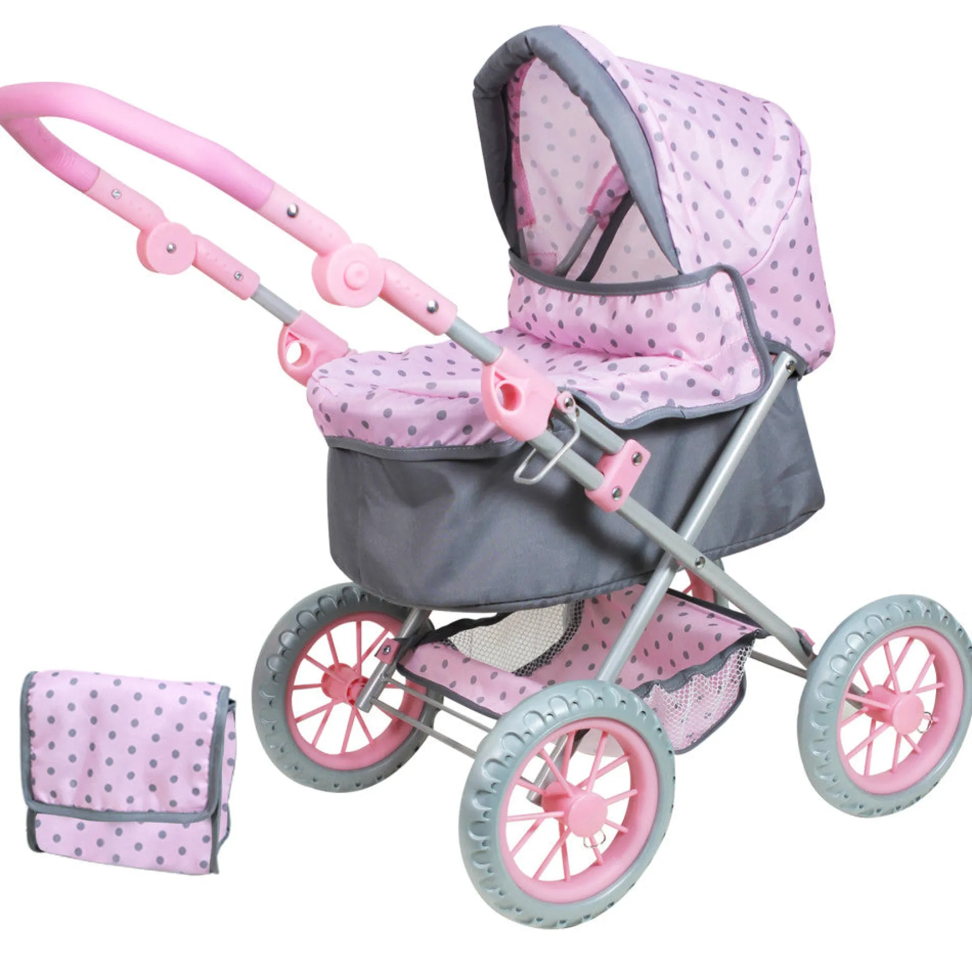 Lissi Deluxe Baby Doll Pram Playset with Accessories