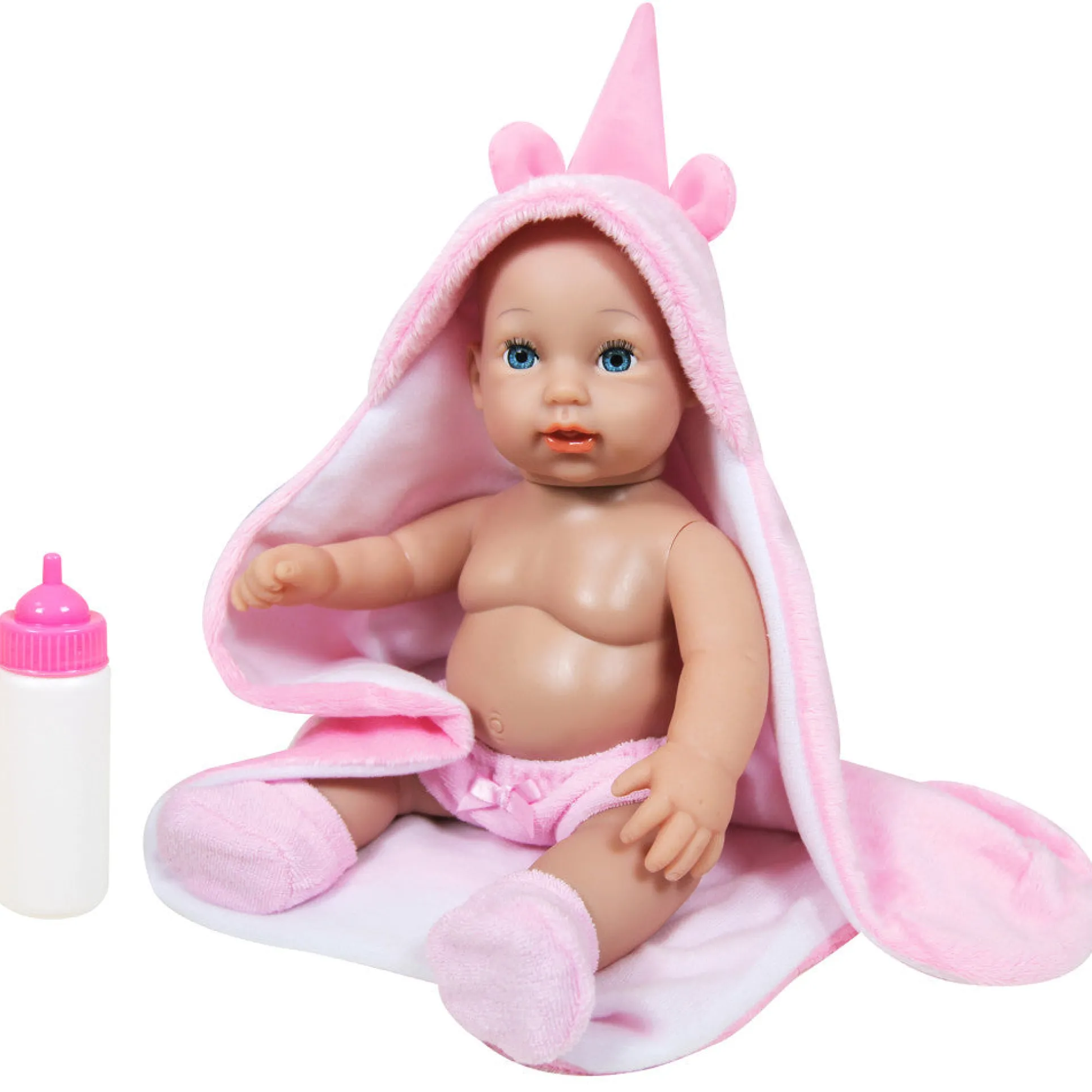 Lissi 12-inch Baby Doll Gia with Pink Unicorn Hood - Ideal for Kids Ages 2+