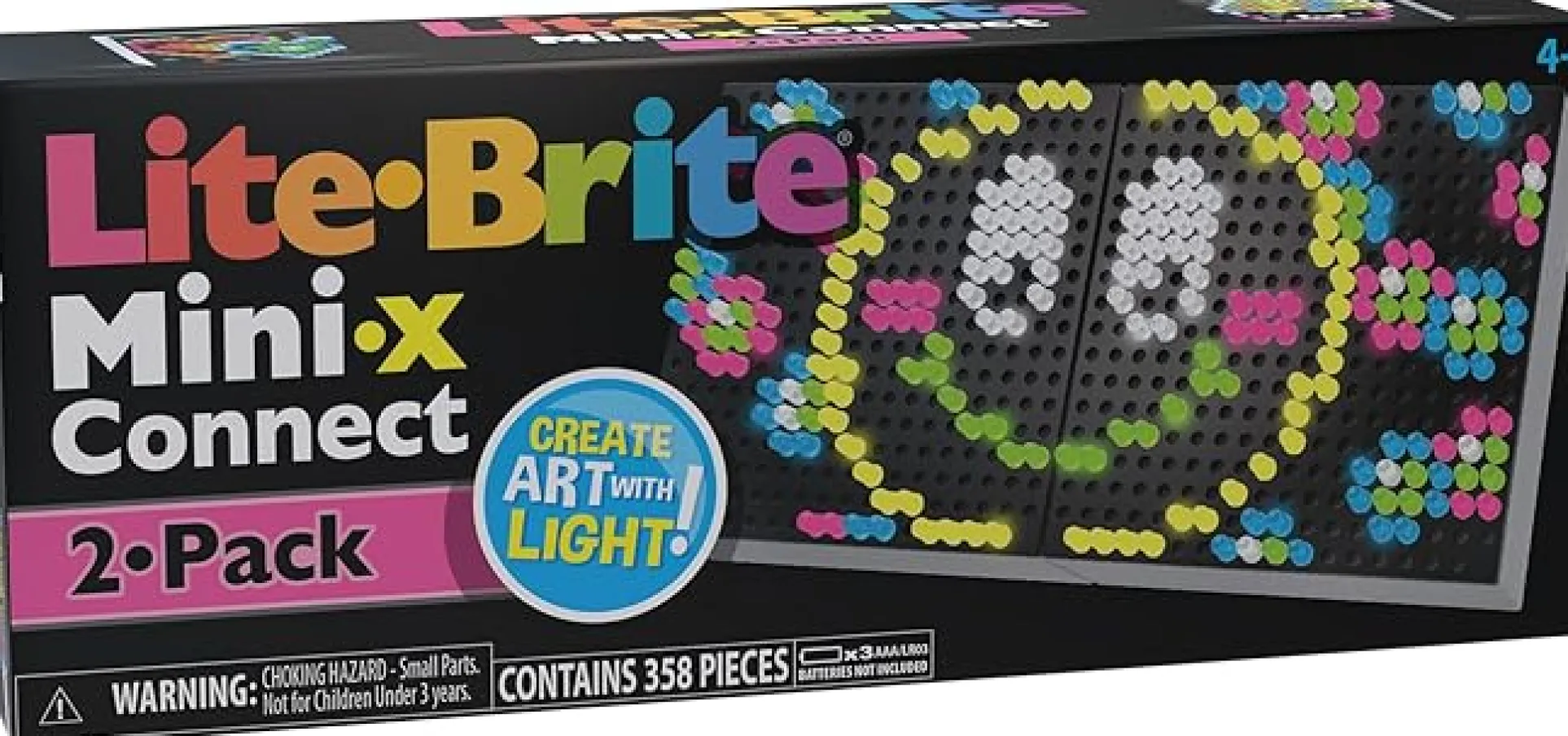 Lite Brite Mini X Connect 2 Pack: Dual Creativity Kits