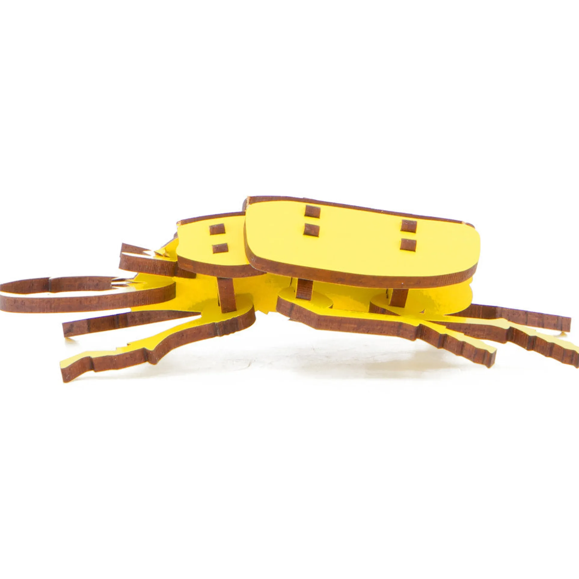 Little & Wood: Buzzing Beetle 3D Wooden Puzzle Kit - Yellow