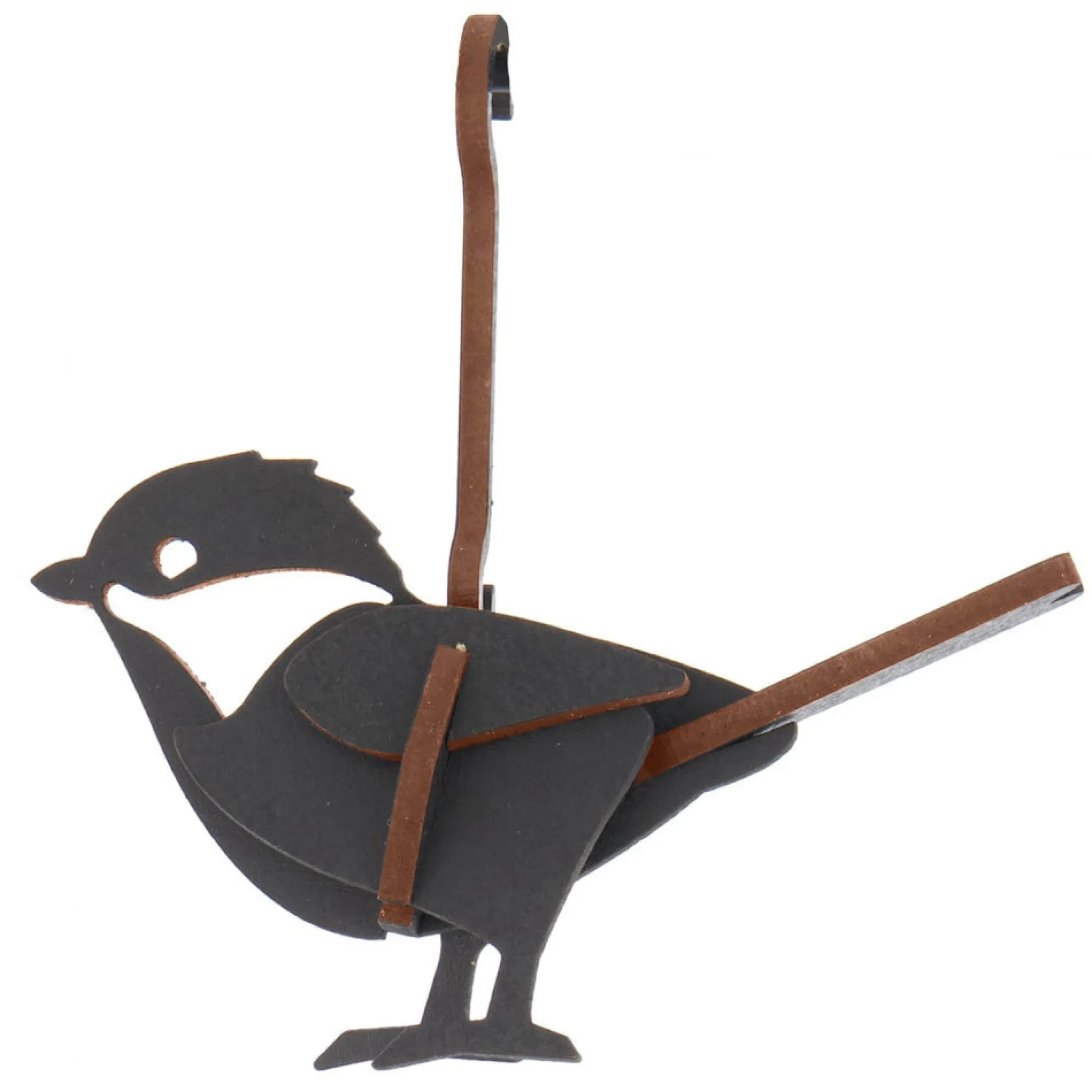 Little & Wood Chickadee 3D Wooden Puzzle Kit - Small Black Model