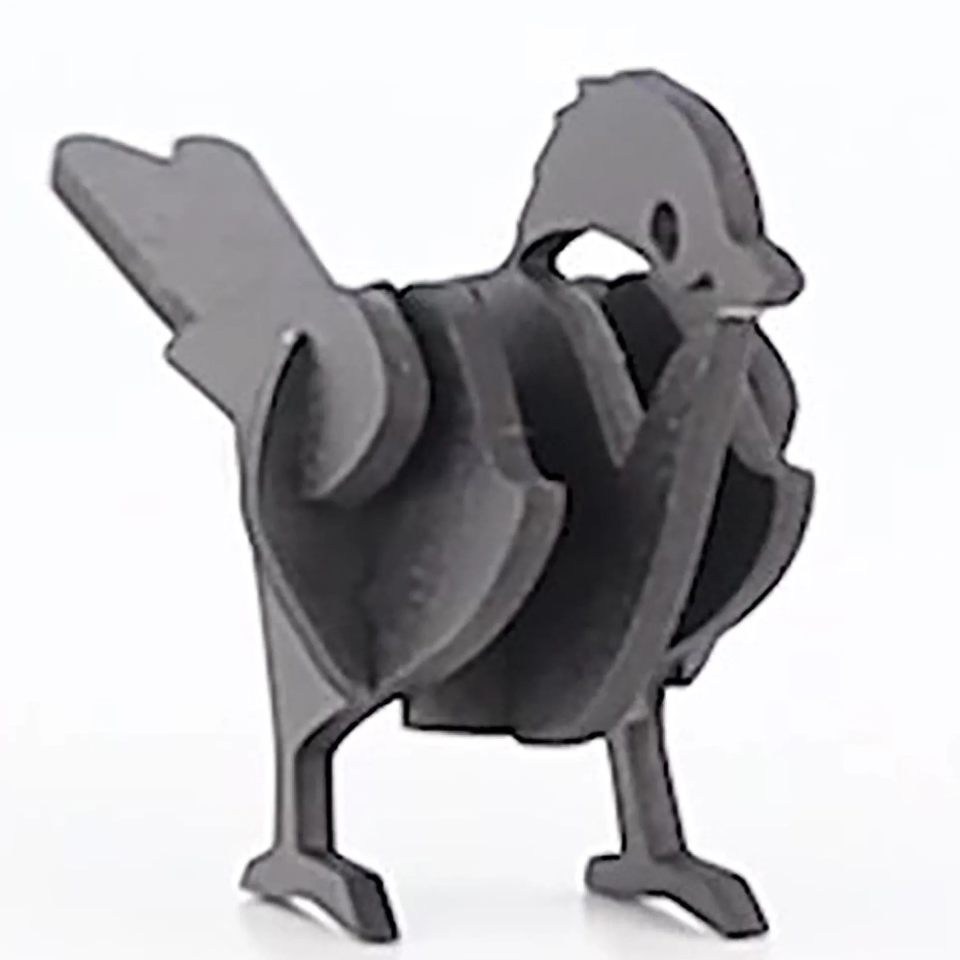 Little & Wood Chickadee 3D Wooden Puzzle Kit - Small Black Model