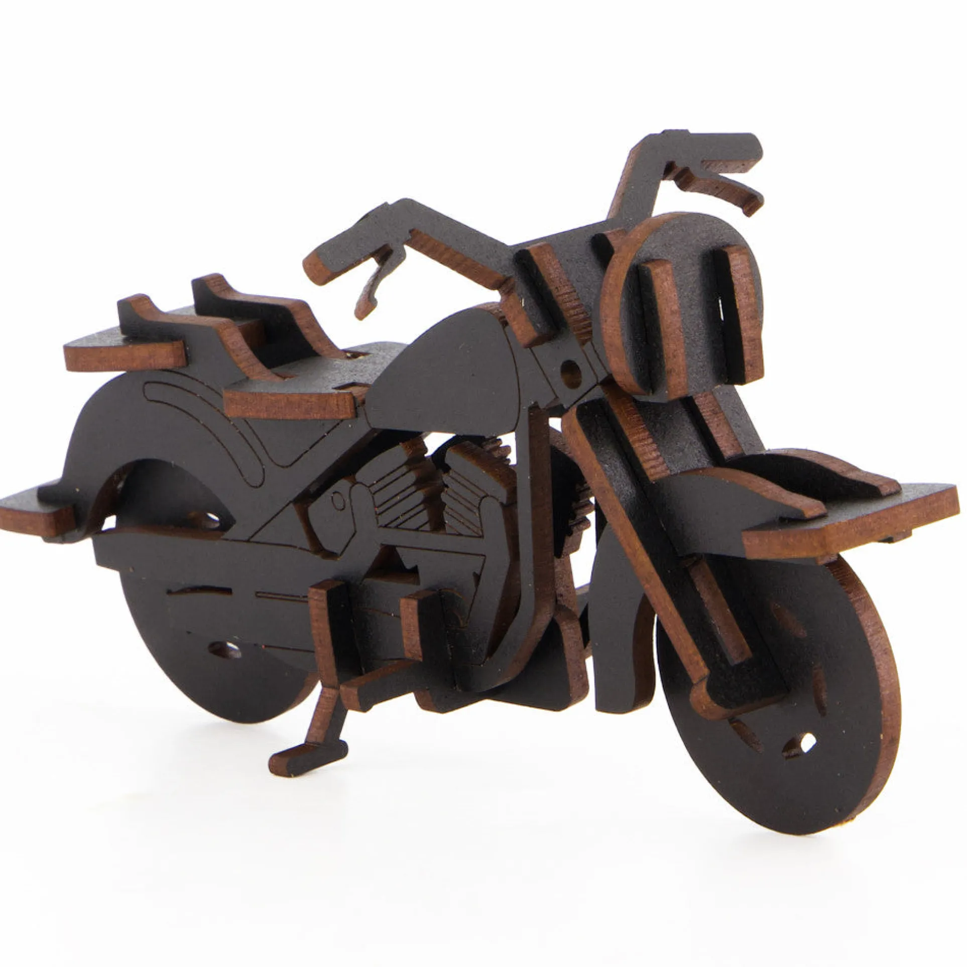 Little & Wood: Cruiser - Medium 3D Wooden Bike Puzzle Kit, Black