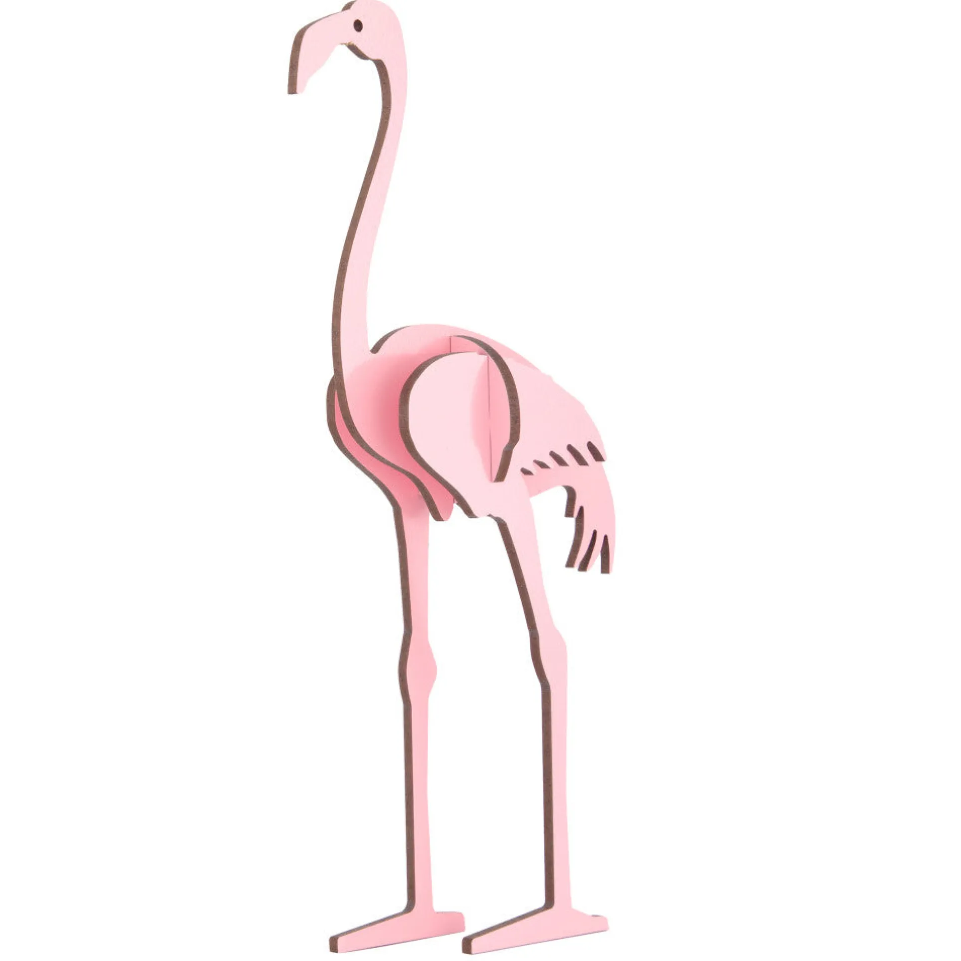 Little & Wood Flamingo Puzzle: 3D Pink Woodlet Kit
