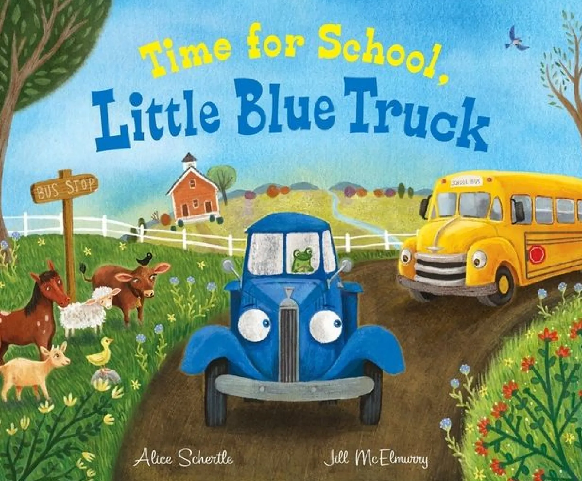 Little Blue Truck Time for School Oversized Board Book