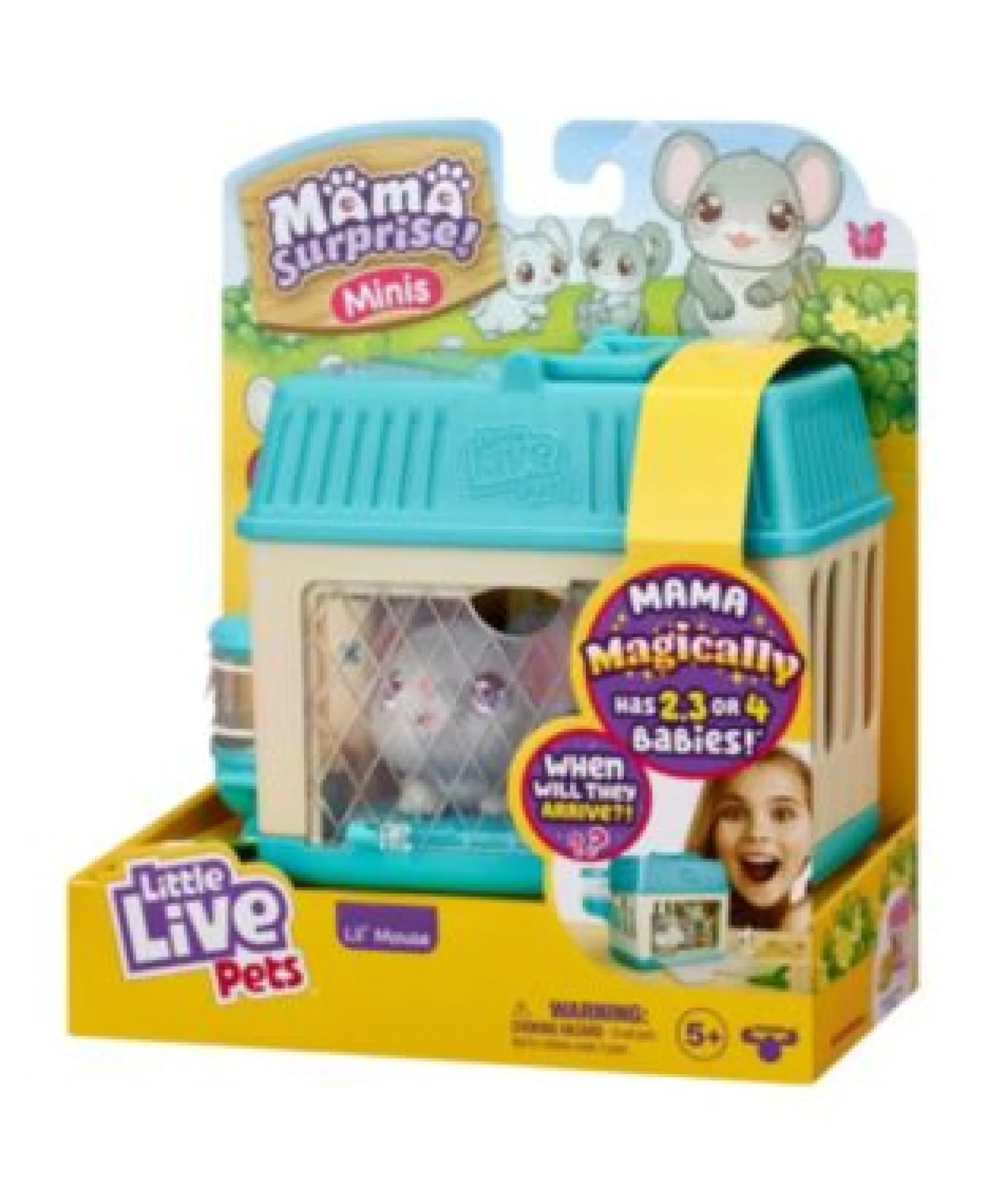 Little Live Pets Mama Surprise Minis - Interactive Lil' Mouse Playset