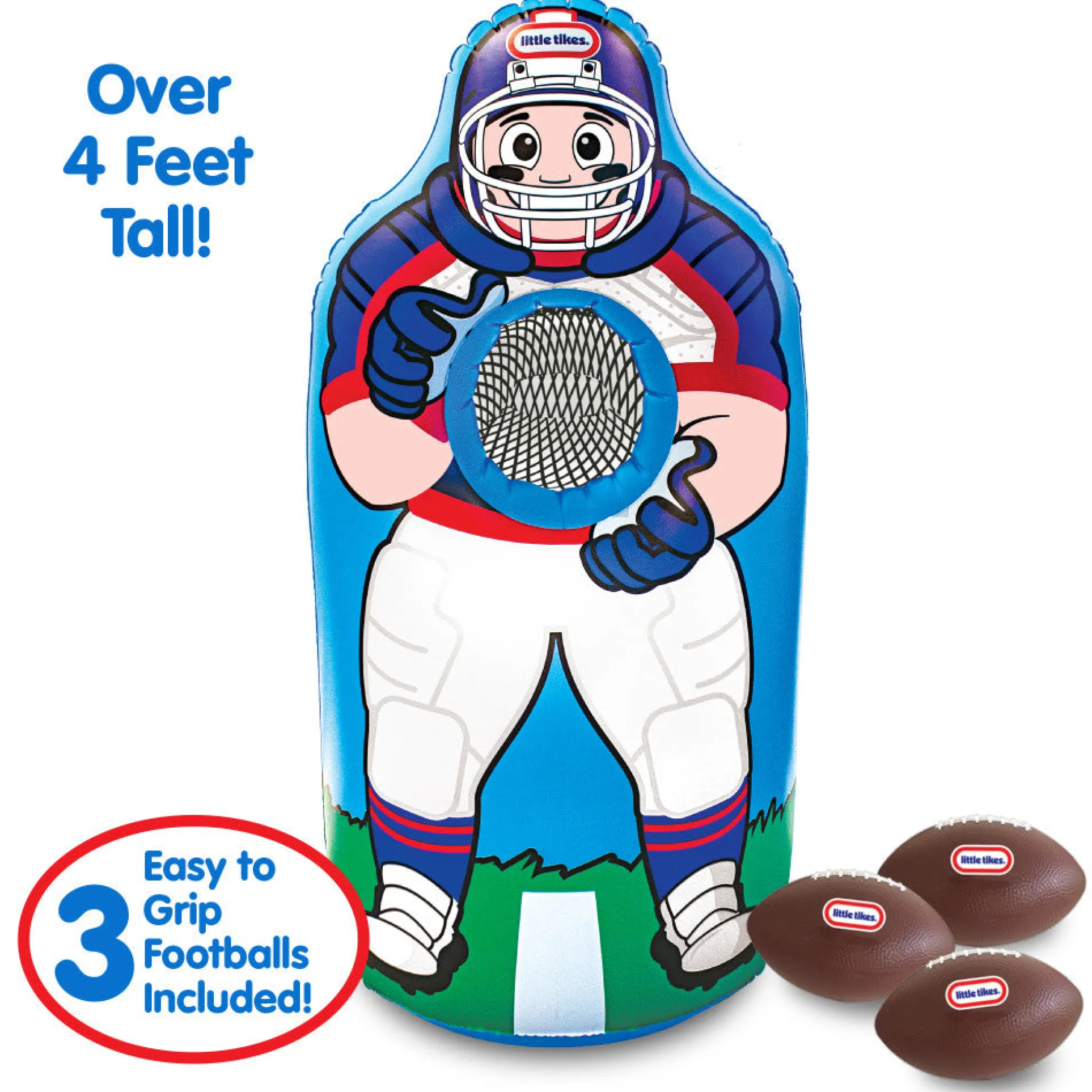 Little Tikes Jumbo Inflatable Football Trainer - 4+ Feet Tall for Kids