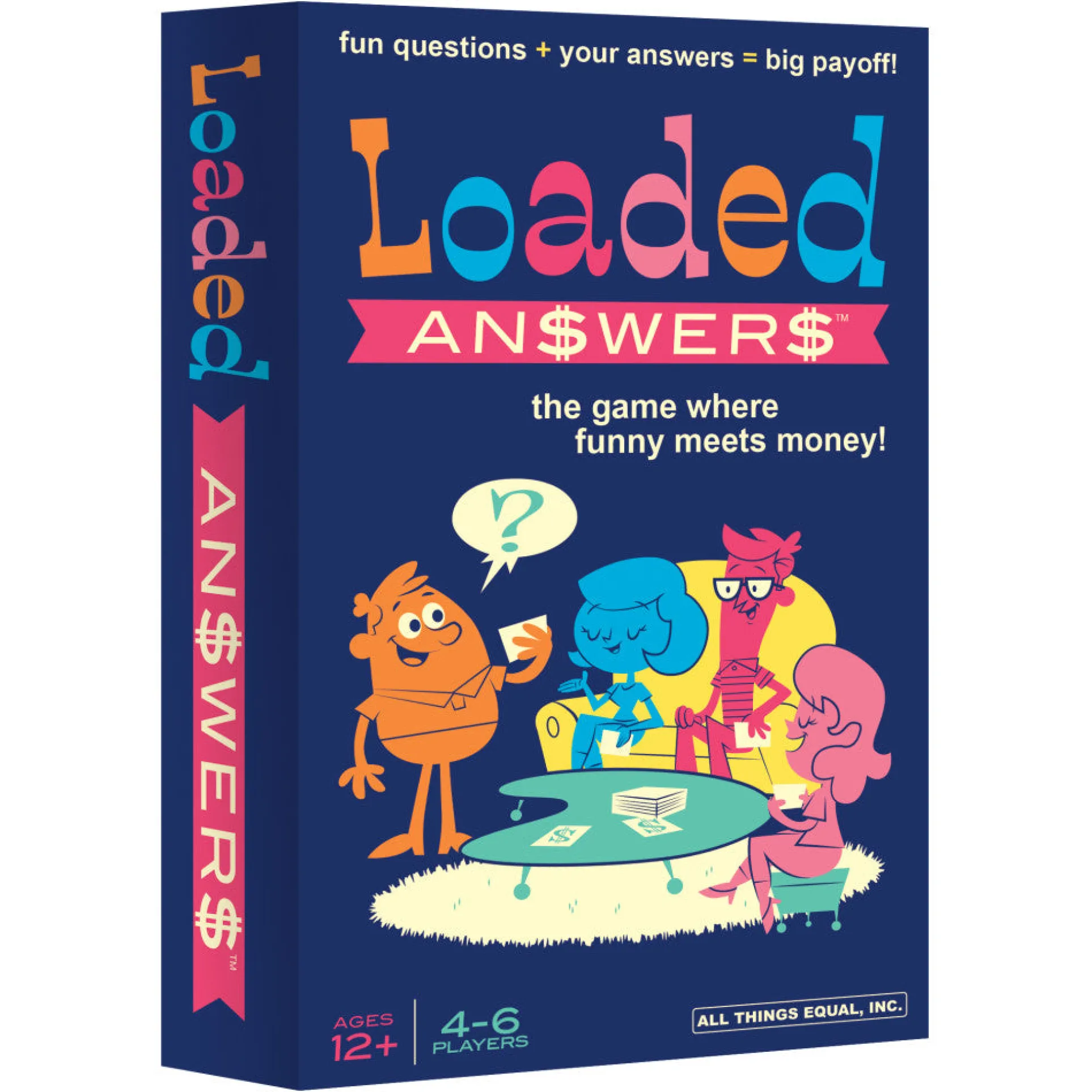 Loaded Answers Party Game - Creative Question and Answer Board Game