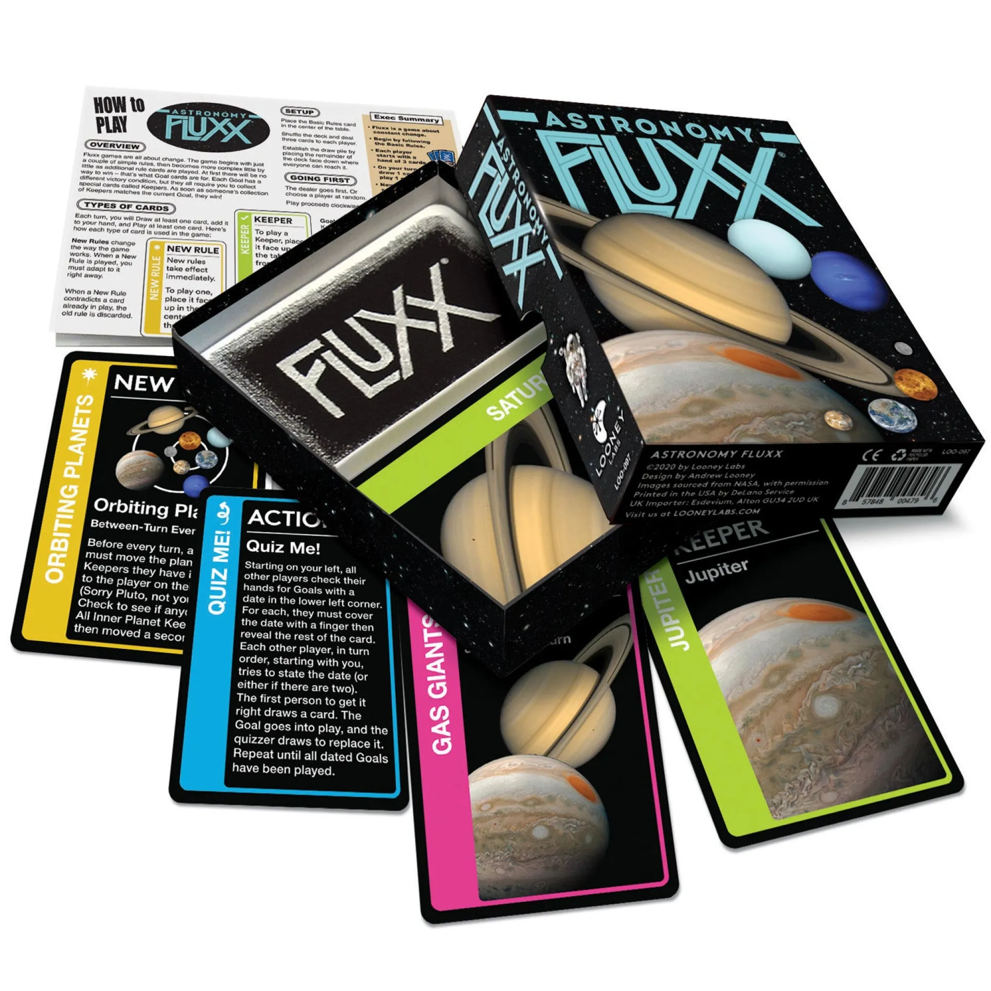 Looney Labs Celestial Adventure Astronomy Fluxx Card Game