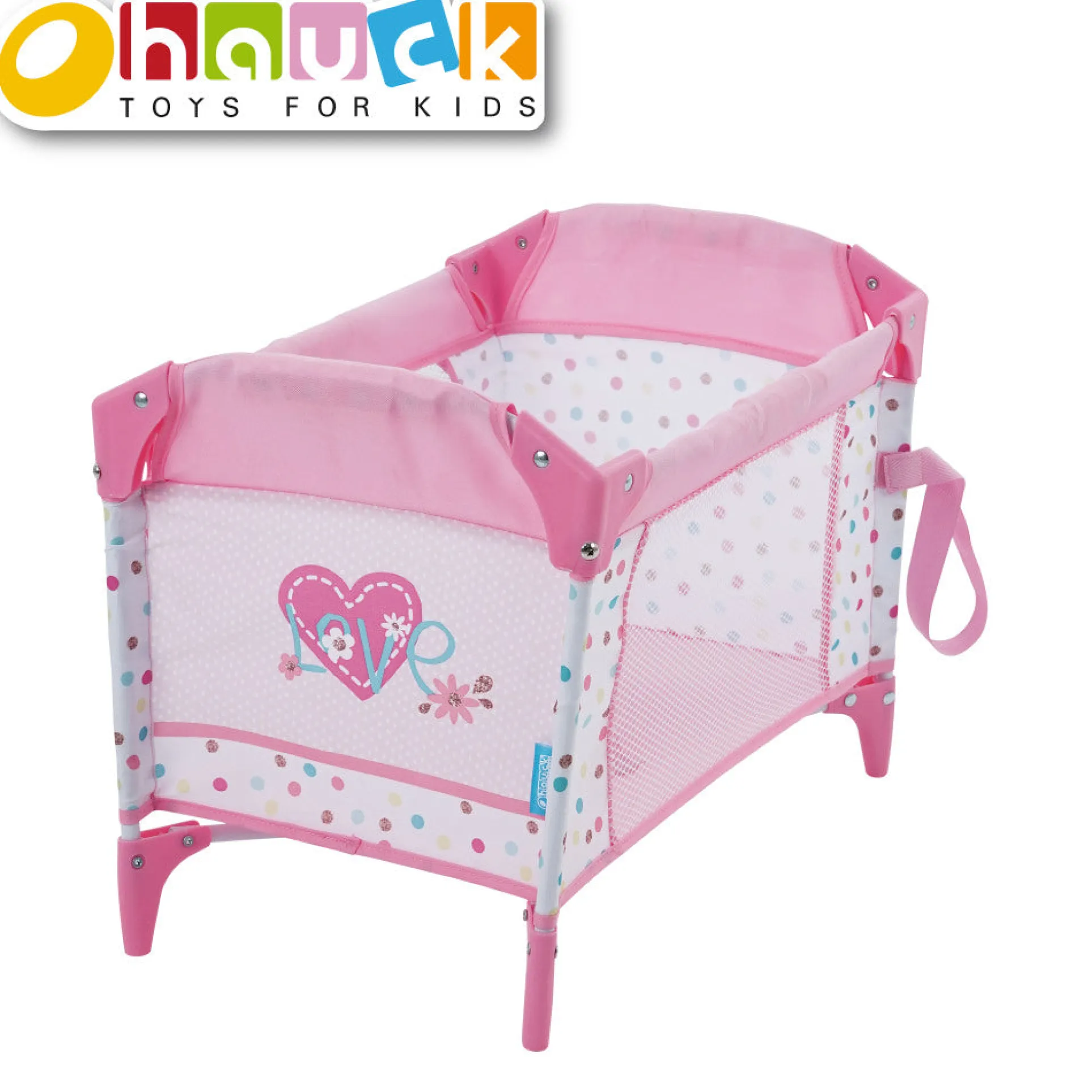Love Heart Doll Play Yard - Compact & Portable Doll Accessory