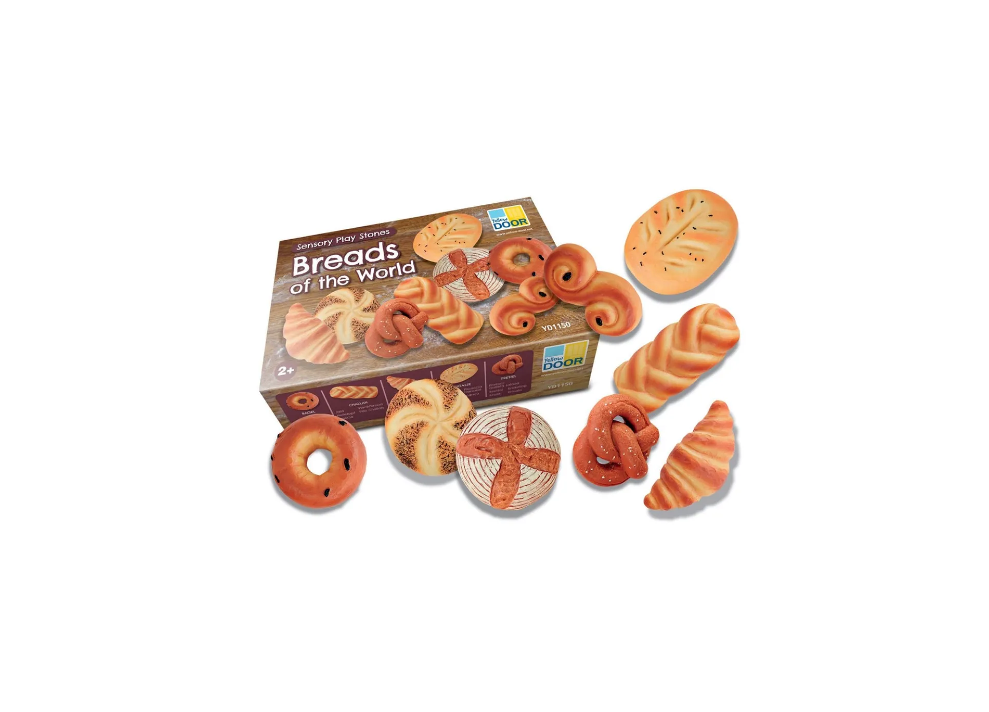 Yellow Door Sensory Play Stones, Breads of the World Set