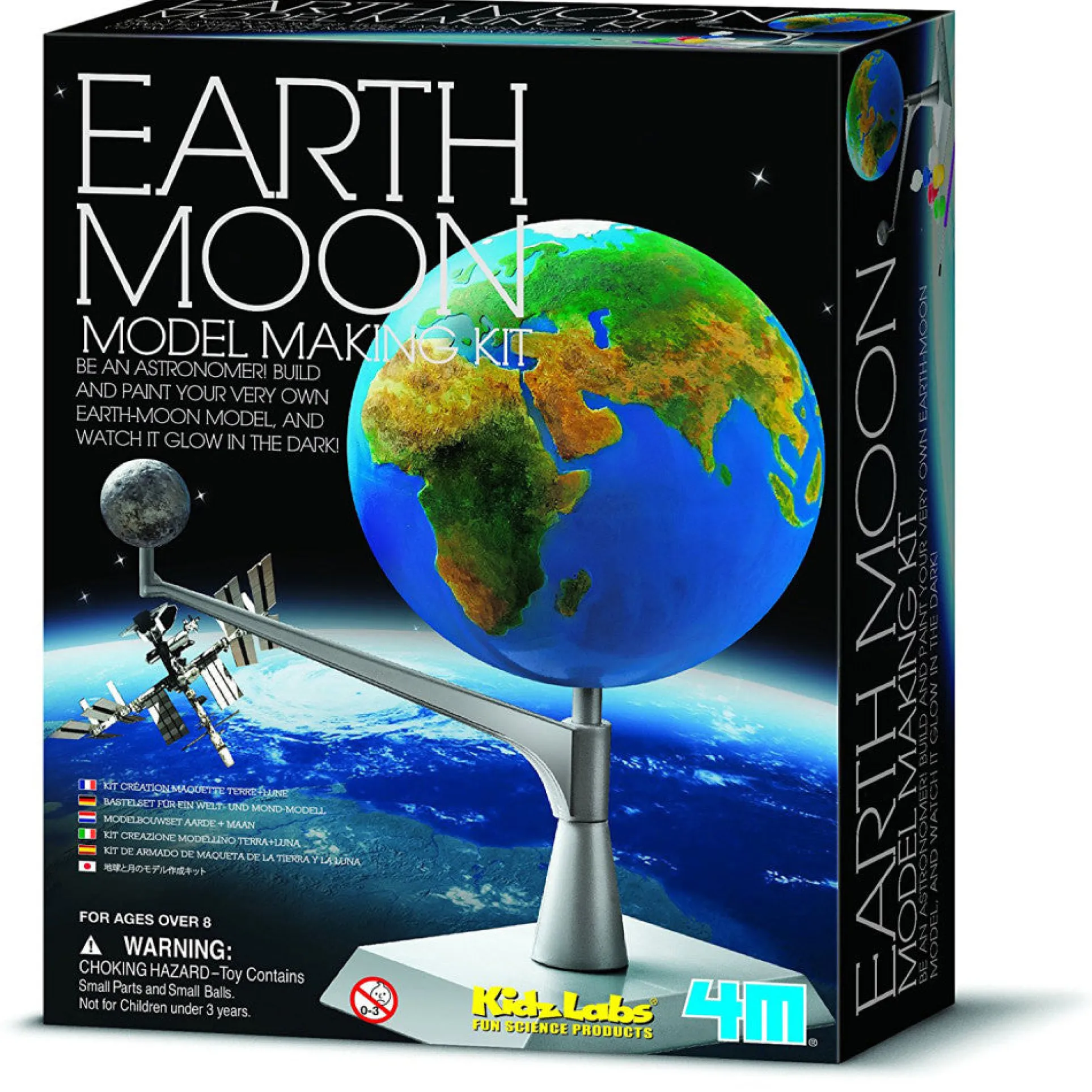 4M KidzLabs Earth and Moon Model Kit - Educational Astronomy Set
