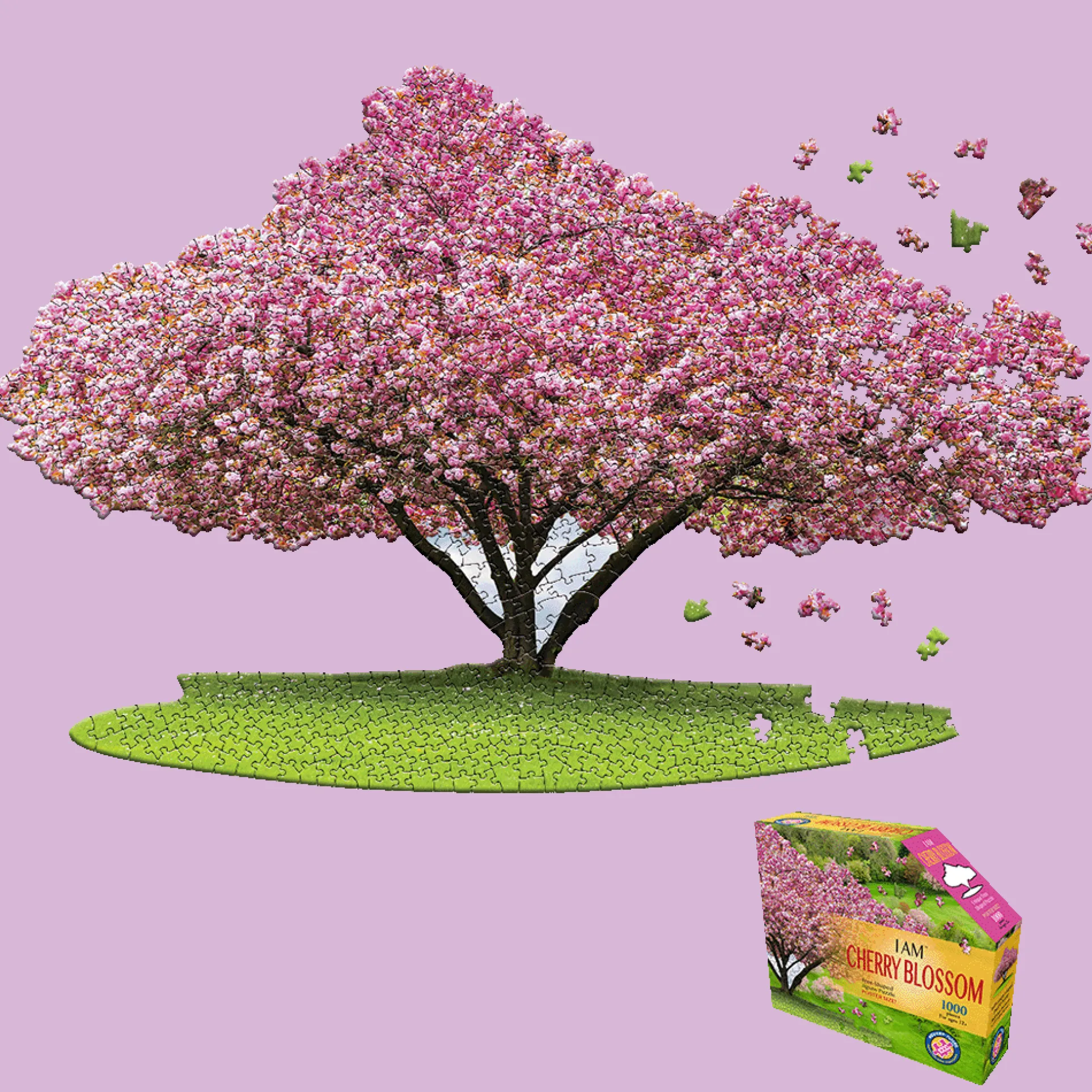Madd Capp Cherry Blossom Tree-Shaped Jigsaw Puzzle - 1000 pc