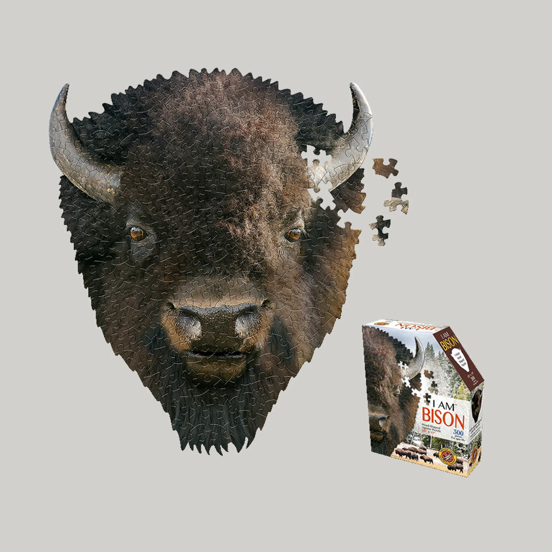 Madd Capp I AM BISON Unique-Shaped Jigsaw Puzzle - 300 pc