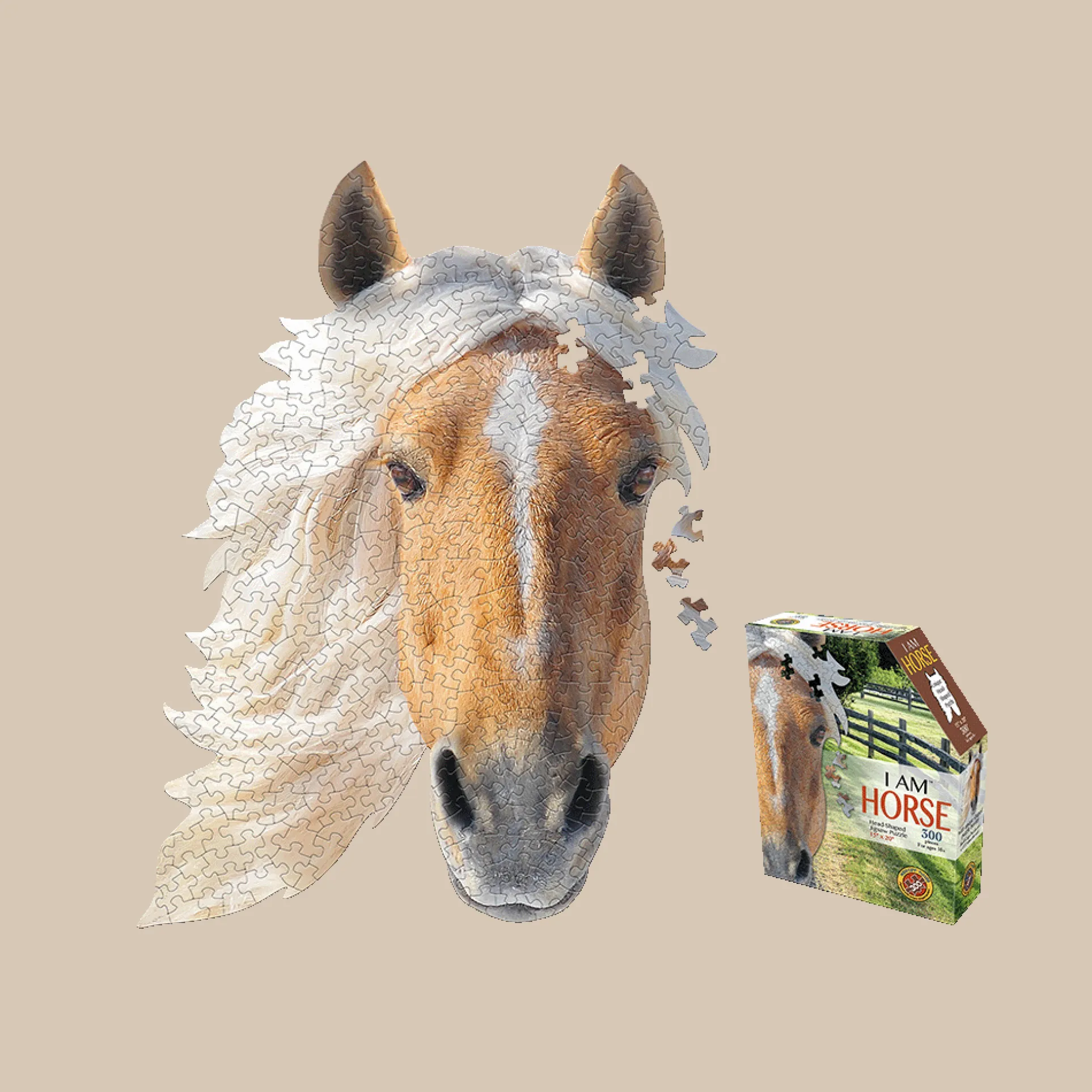 Madd Capp I AM HORSE Unique-Shaped 300-Piece Jigsaw Puzzle