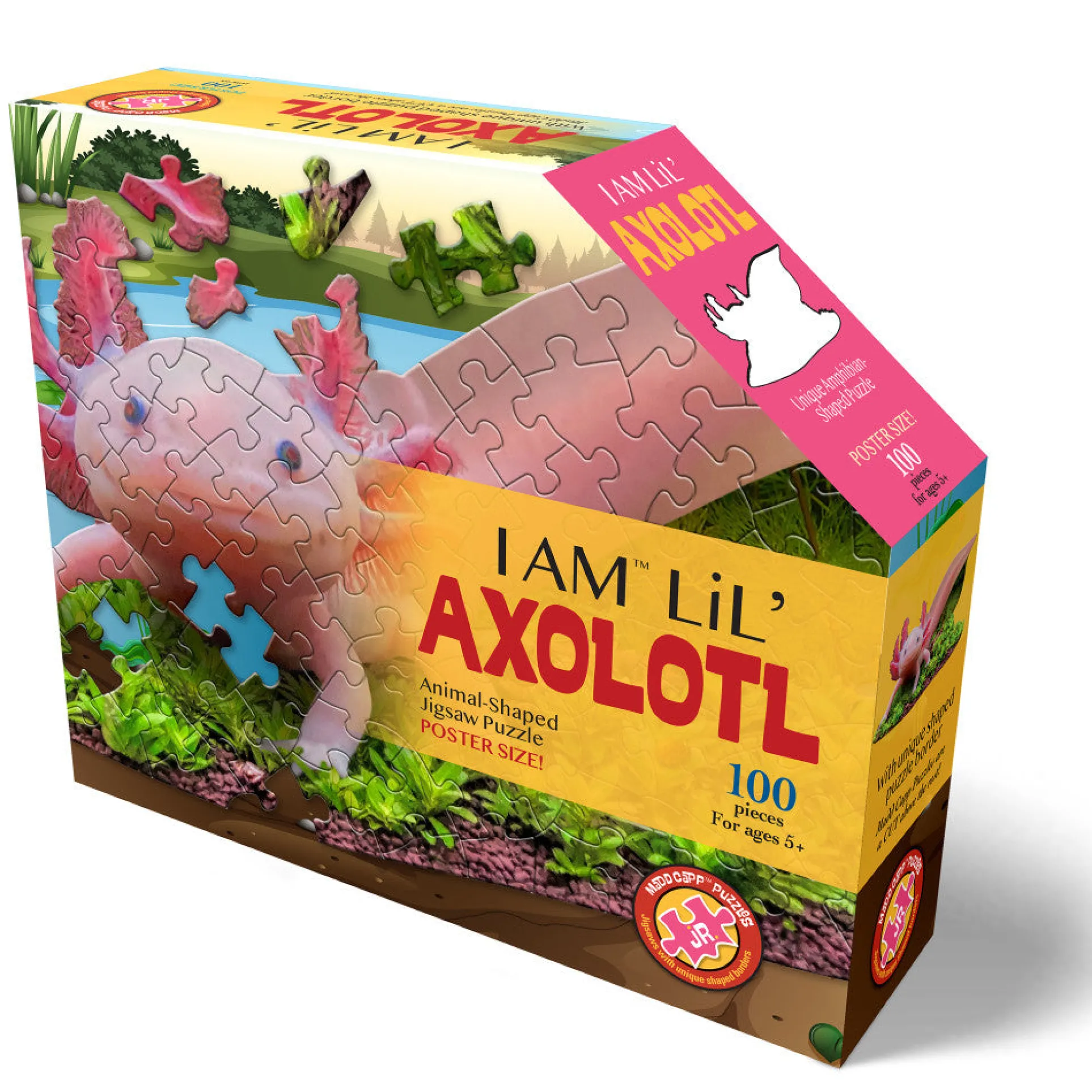 Madd Capp I Am LiL' Axolotl Jigsaw Puzzle - 100 pc