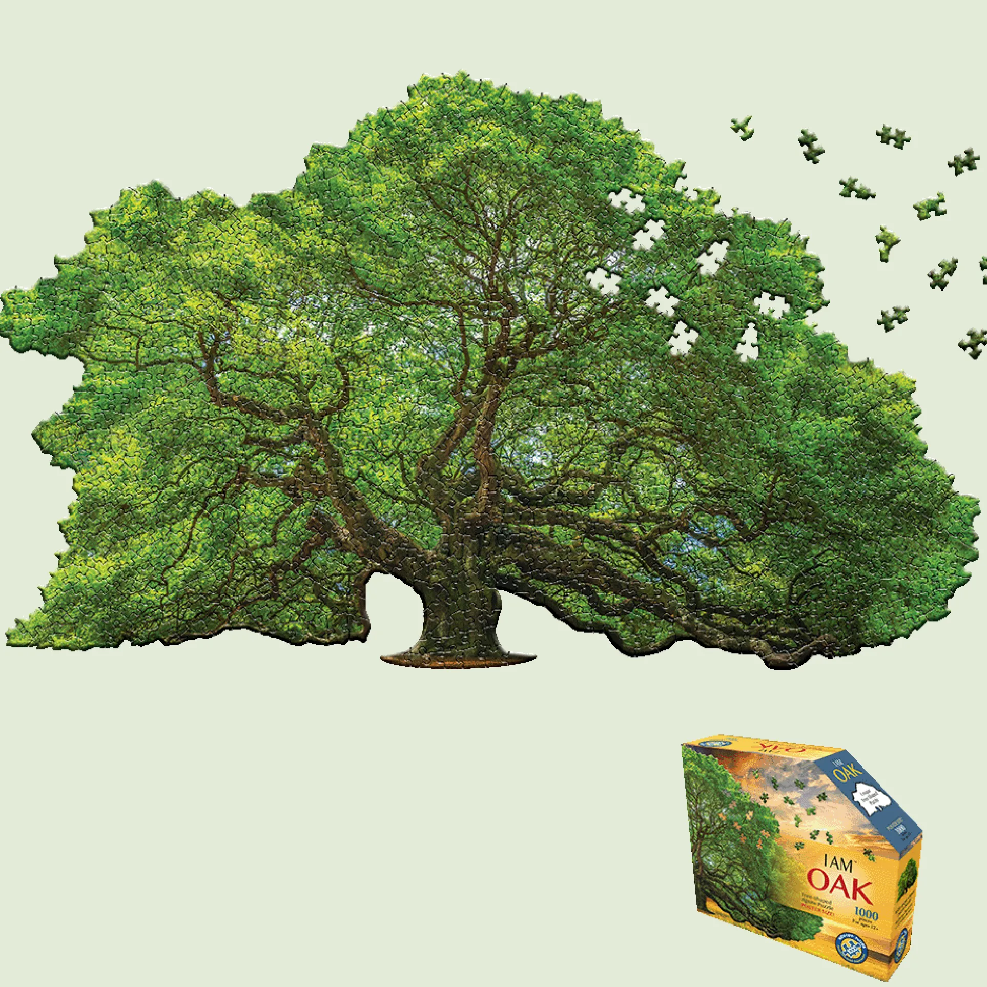 Madd Capp I AM OAK Tree-Shaped Jigsaw Puzzle - 1000 pc