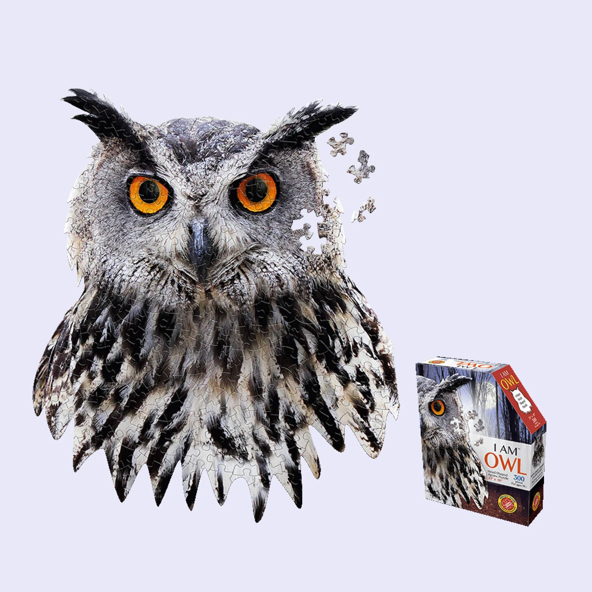 Madd Capp I AM OWL Unique-Shaped Jigsaw Puzzle - 300 pc