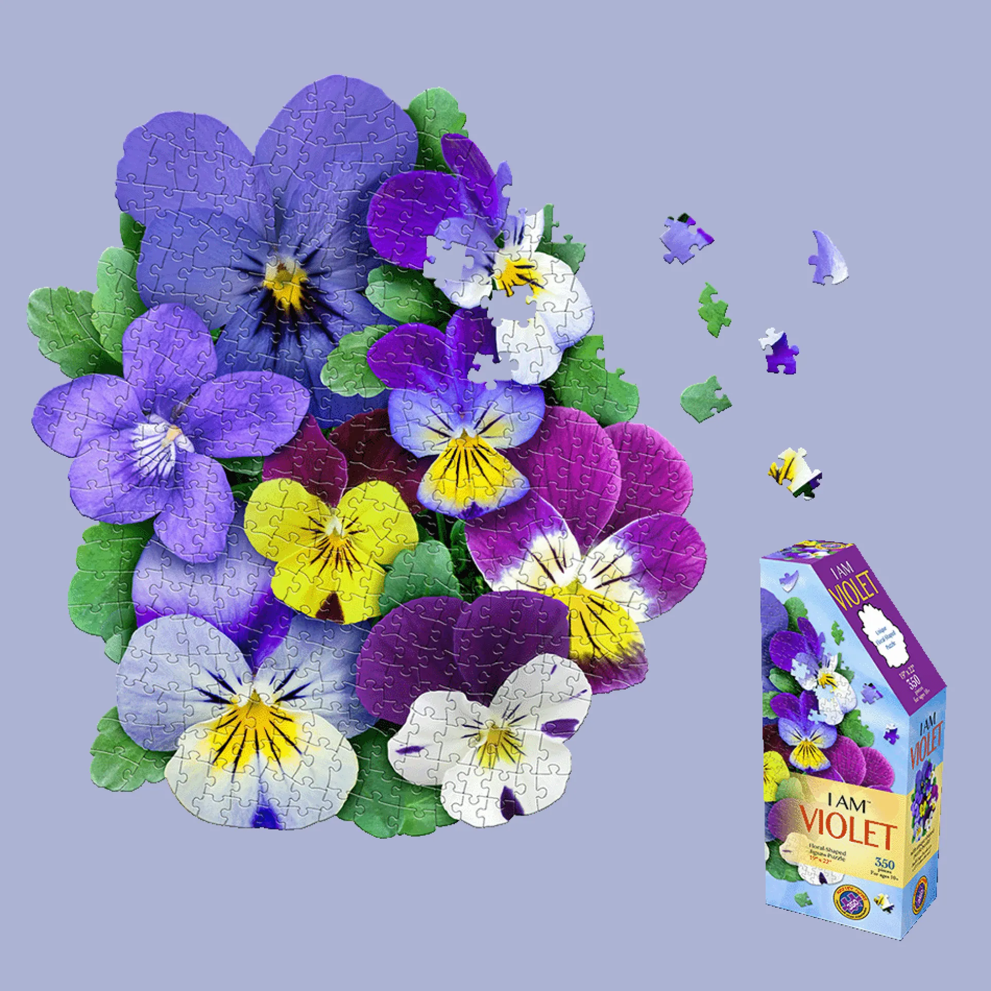 Madd Capp I AM Violet Floral Jigsaw Puzzle - 350 pc