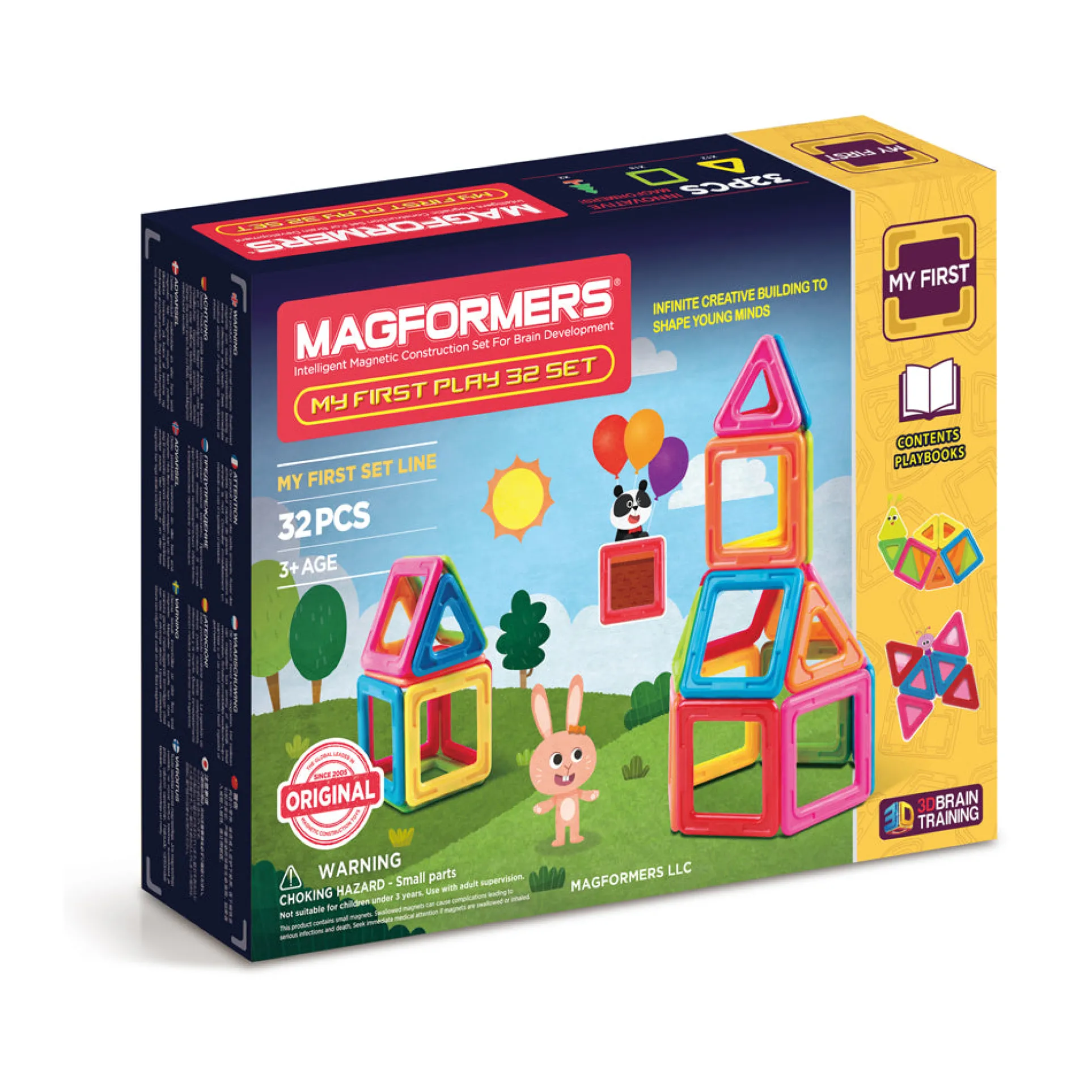 Magformers My First 32-Piece Building Set - Creative Magnetic Play Kit