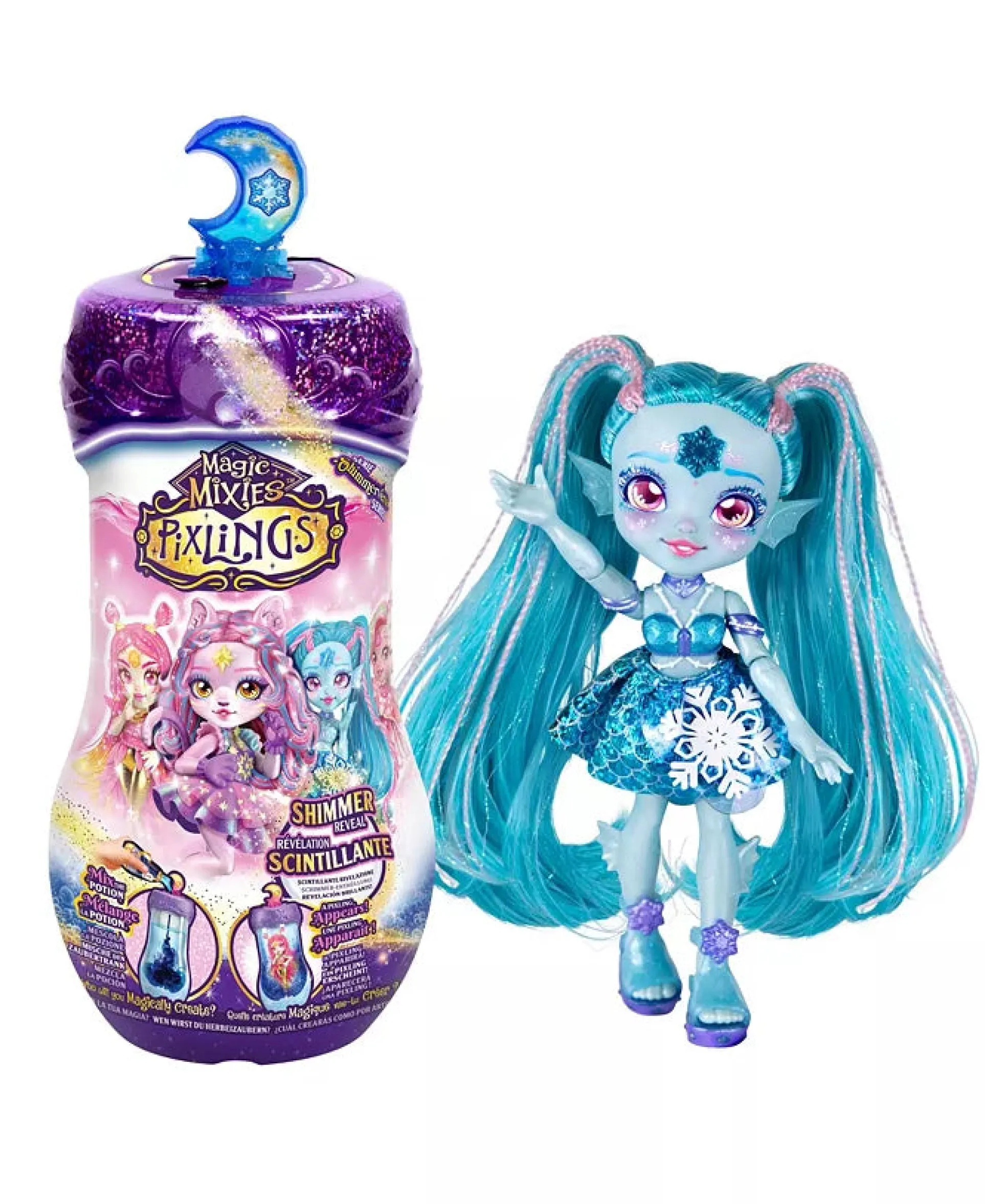 Magic Mixies Pixlings Doll Marena - Mystical Mermaid Reveal