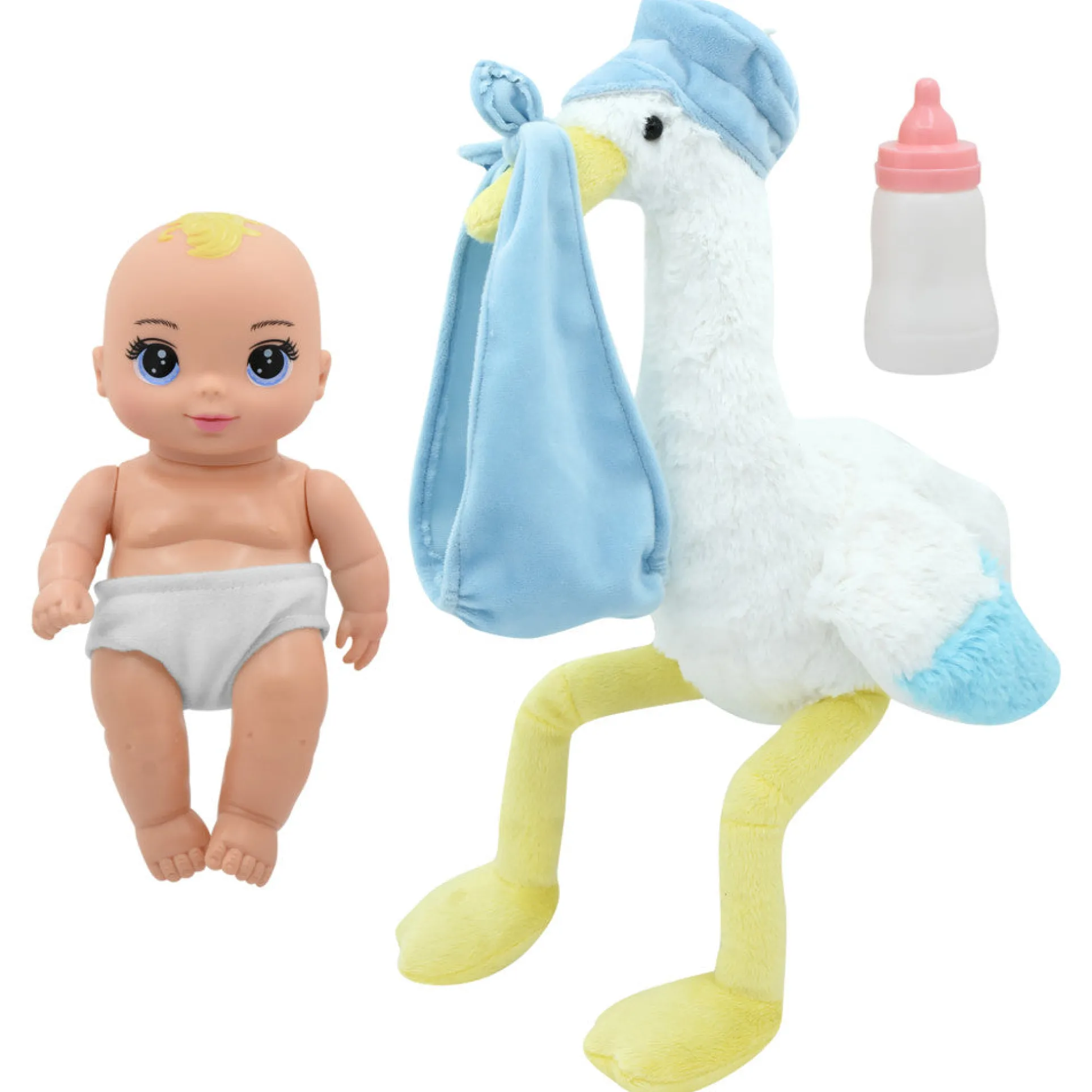 Magic Nursery 8" Special Delivery Set - Blue - Posable Baby Doll, Age 2+