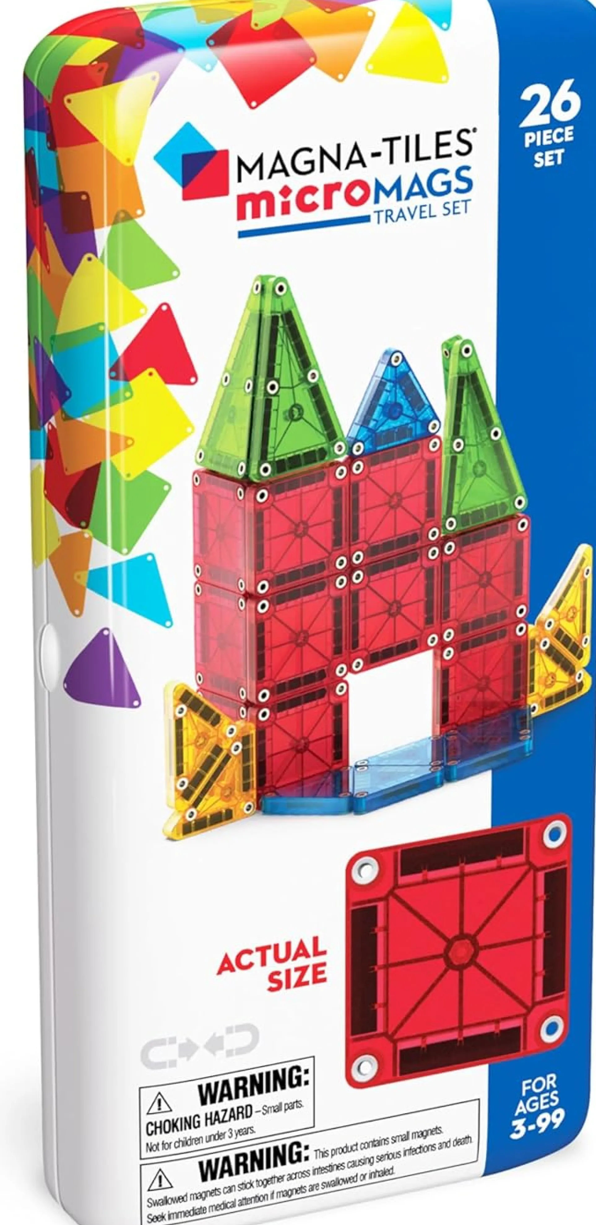 Magna-Tiles Micro 26-Piece Travel Magnetic Construction Set