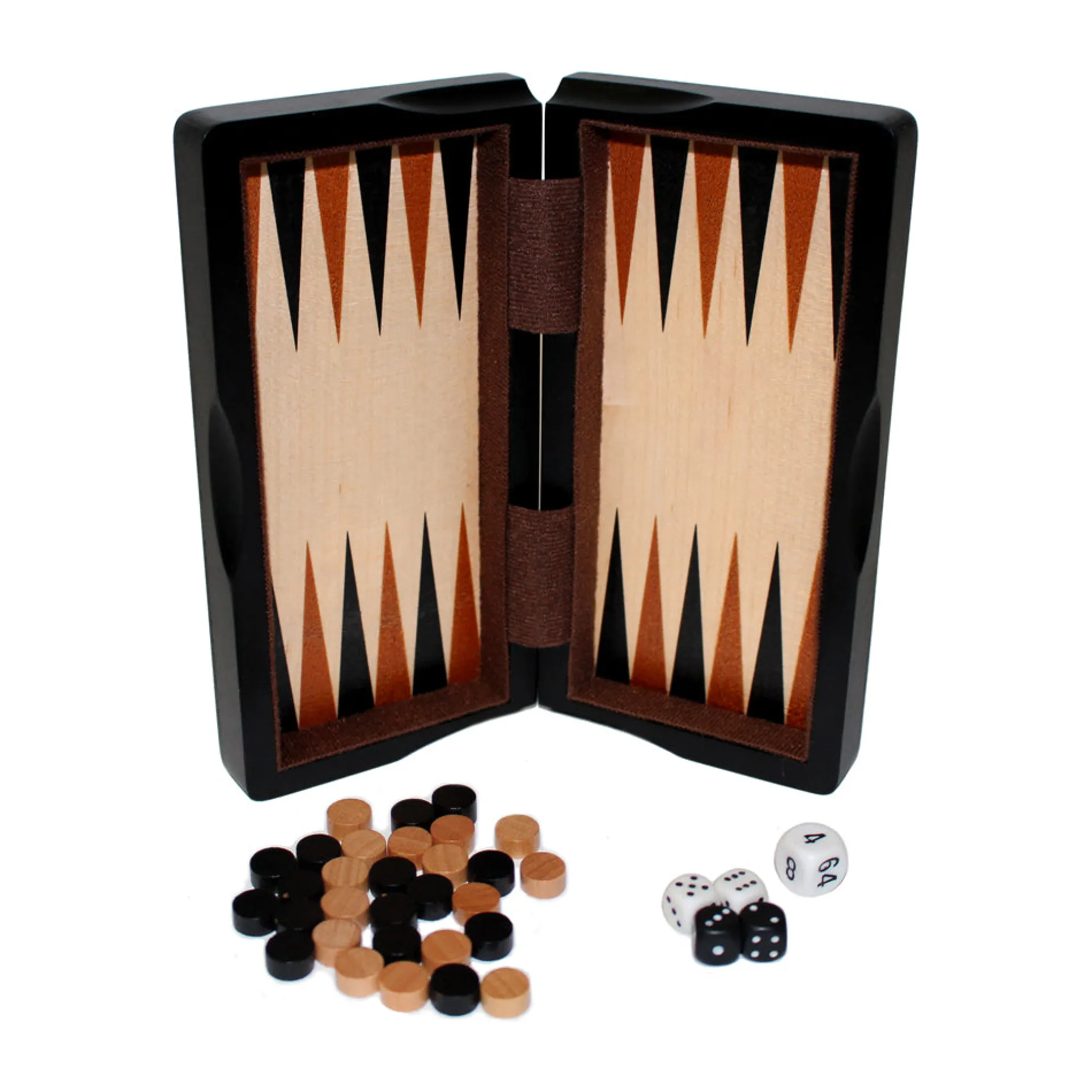 Magnetic 3-in-1 Chess, Checkers, and Backgammon Wood Game Set - 8-inch