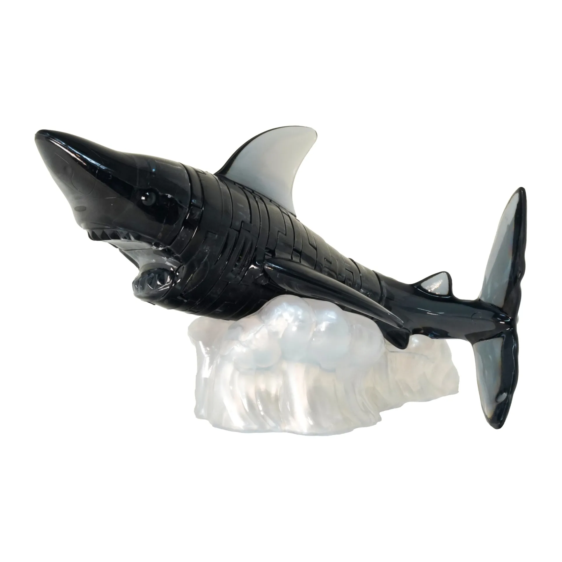 Majestic Black Shark 3D Crystal Puzzle - 38 Piece Set