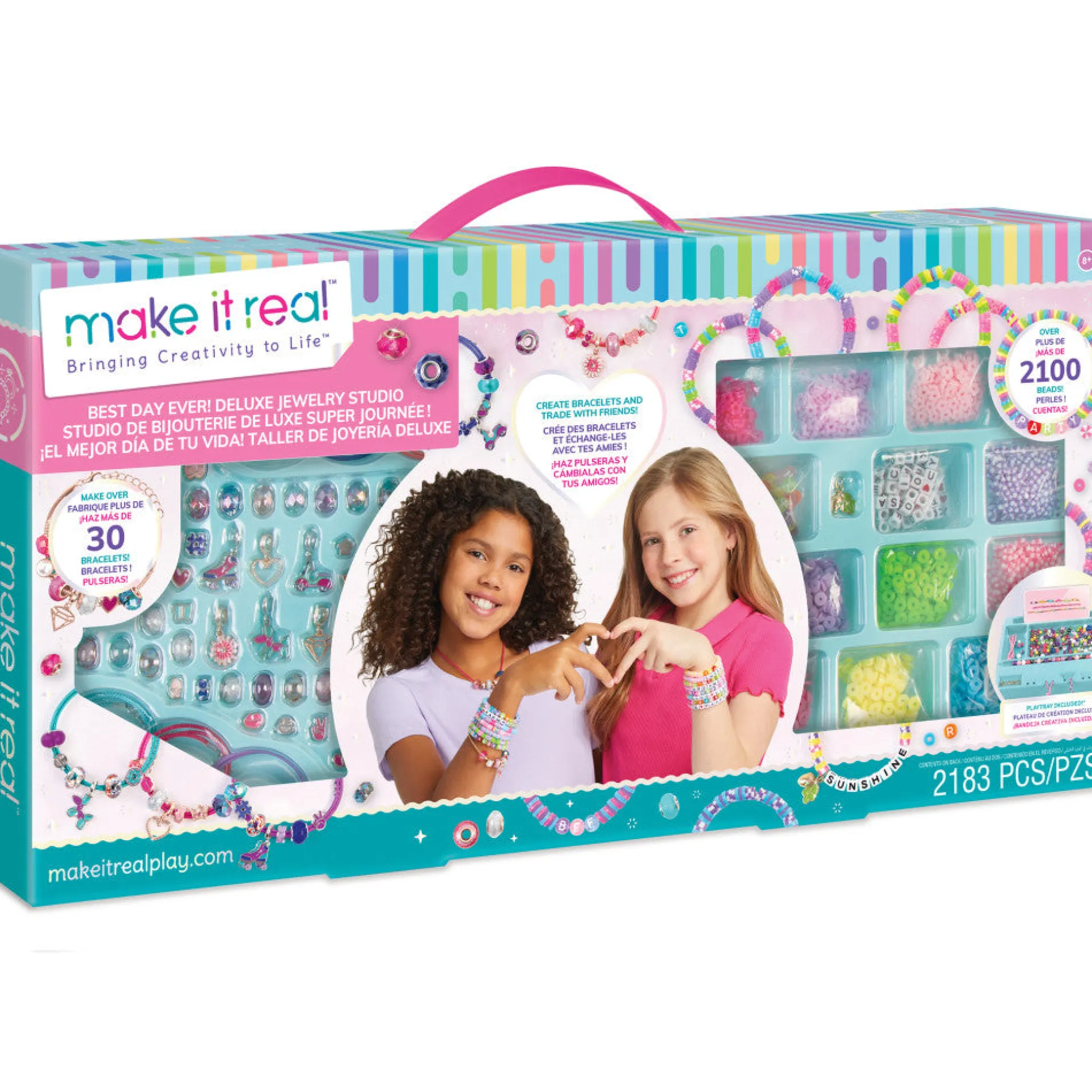 Make It Real Best Day Ever! Deluxe Jewelry Studio 2183pcs DIY Craft Kit