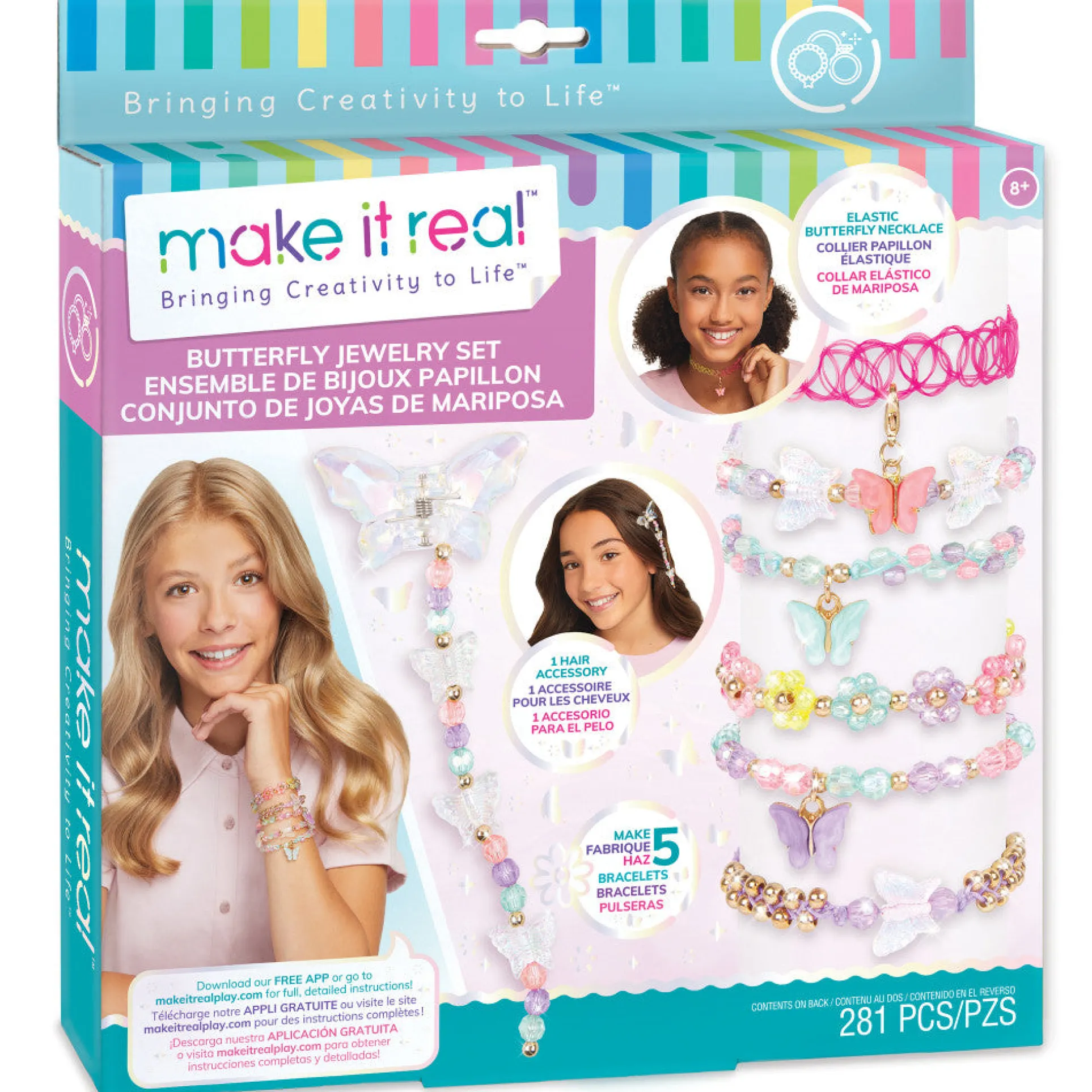 Make It Real Butterfly Bliss DIY Jewelry Making Kit