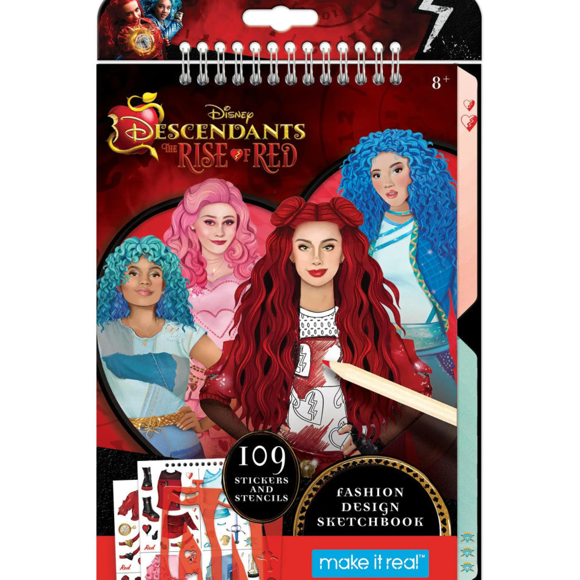Make It Real Descendants 4 Rise of Red Fashion Design Sketchbook