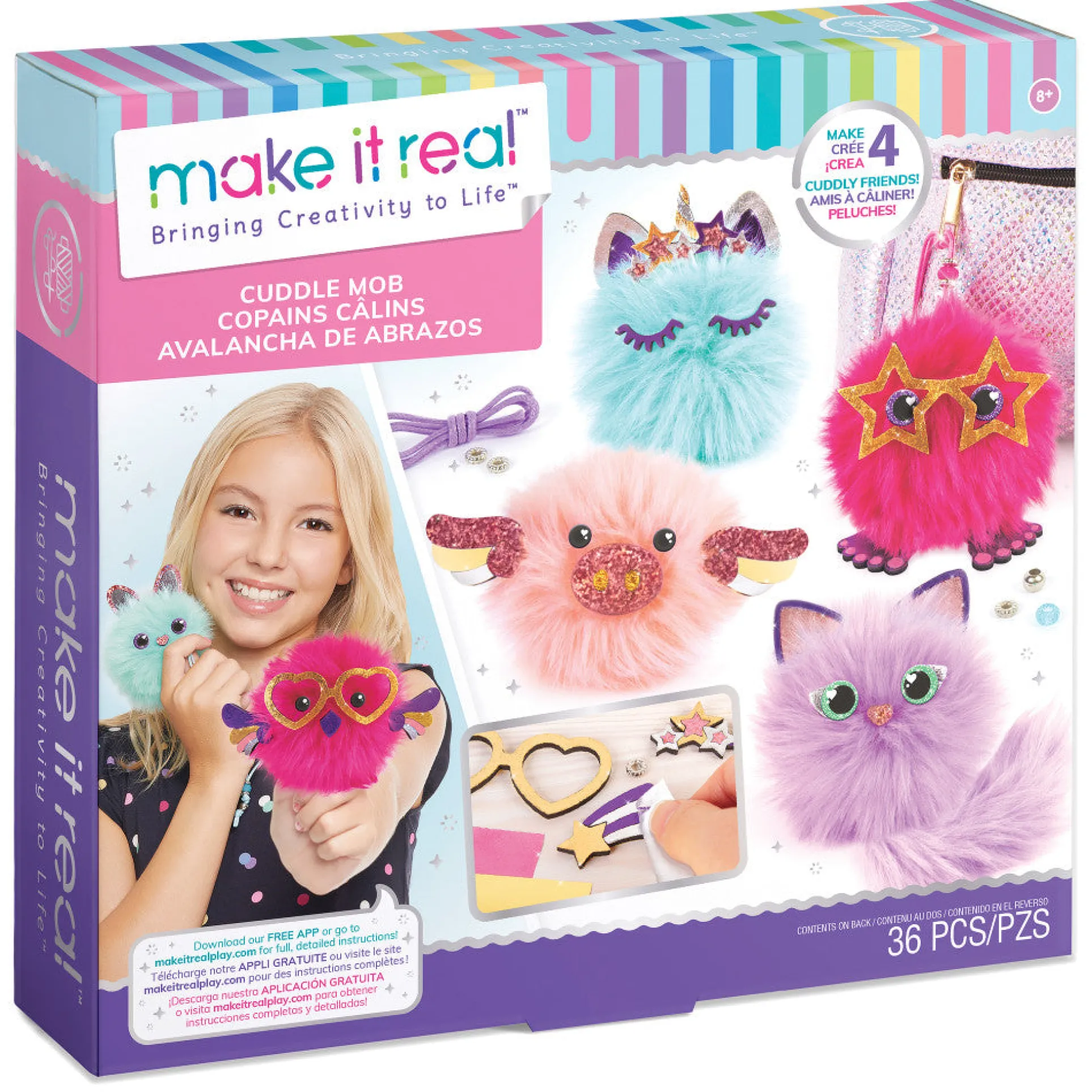 Make It Real DIY Cuddle Mob Pom Pom Character Creation Kit