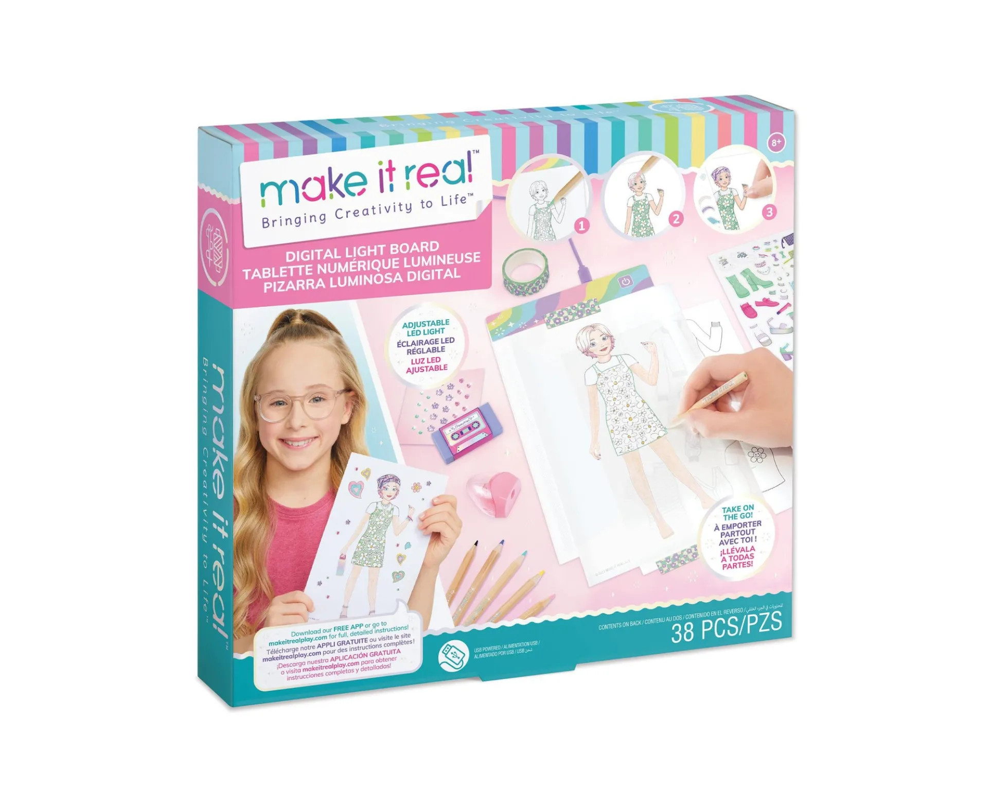 Make It Real Fashion Studio Digital Light Board - LED Tracing Pad