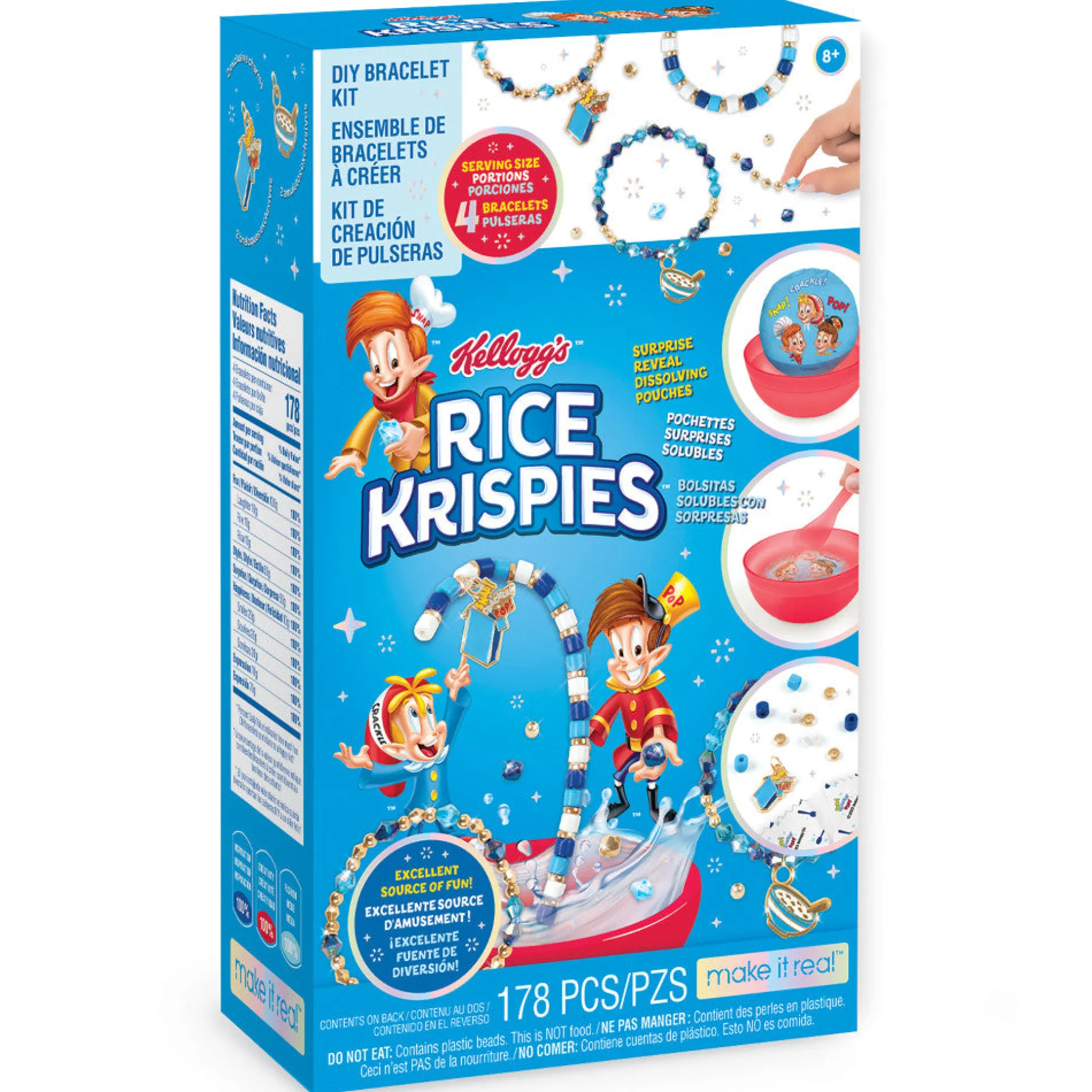 Make It Real Kellogg's Cerealsly Cute Rice Krispies DIY Bracelet Kit