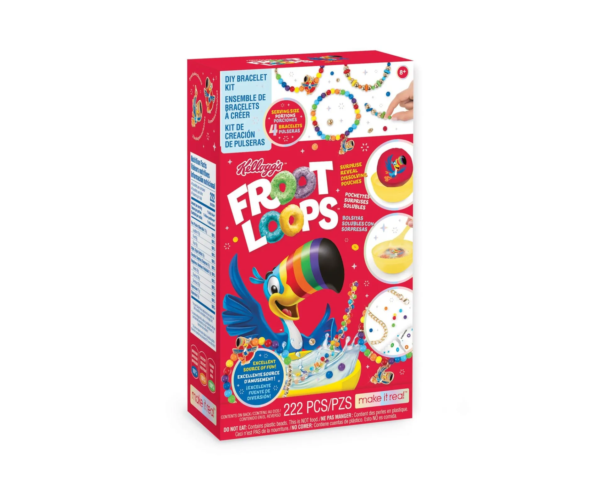 Make It Real Kellogg's Cerealsly Cute Froot Loops DIY Bracelet Kit